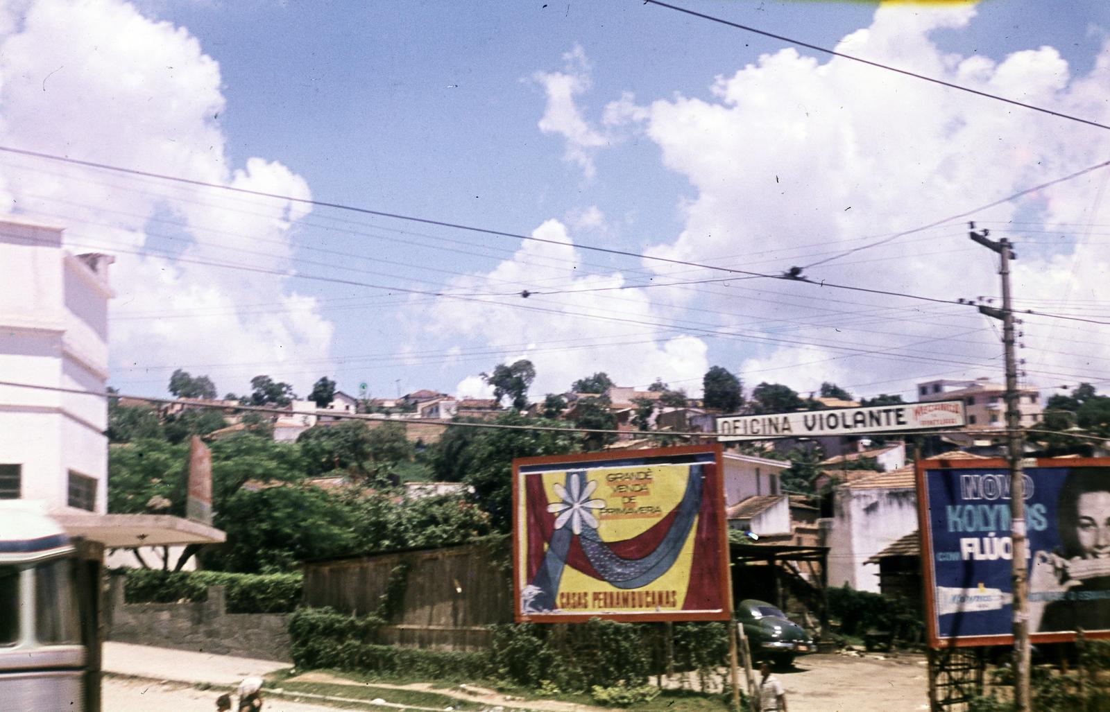 Brazil, Rua Pitangui - Rua Jundiaí sarok., 1962, Csaba László örökösei, Fortepan #287996