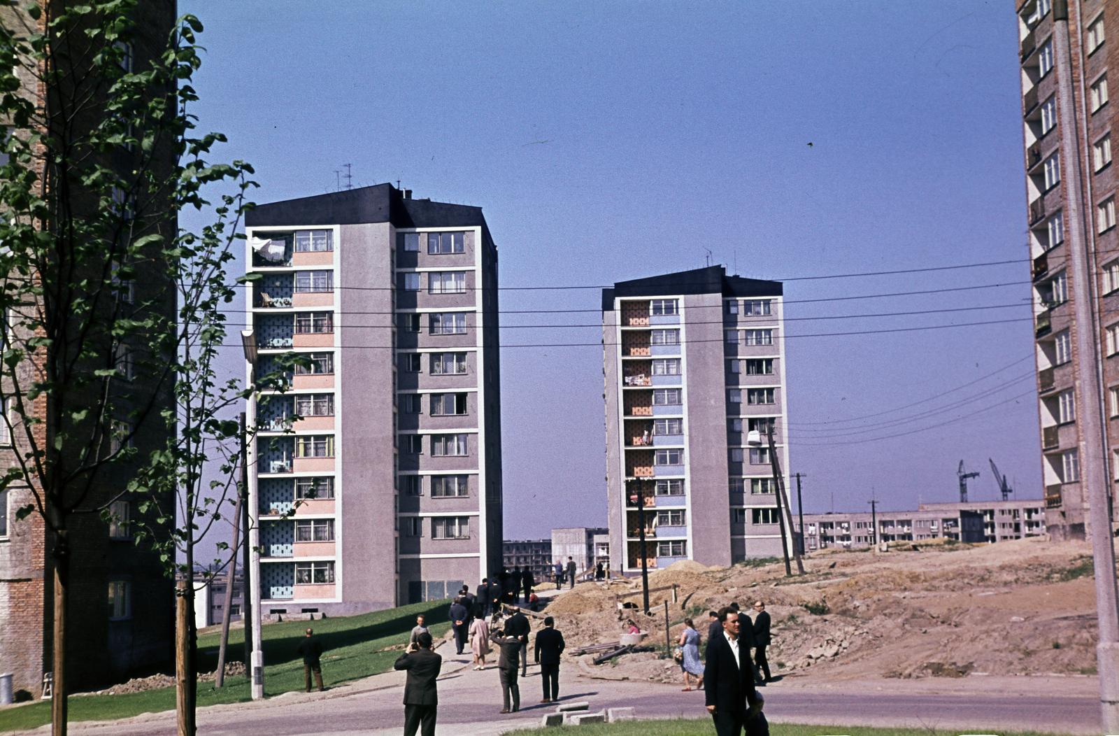 Lengyelország, Krakkó, ulica Jarzębiny., 1963, Csaba László örökösei, színes, Fortepan #288062