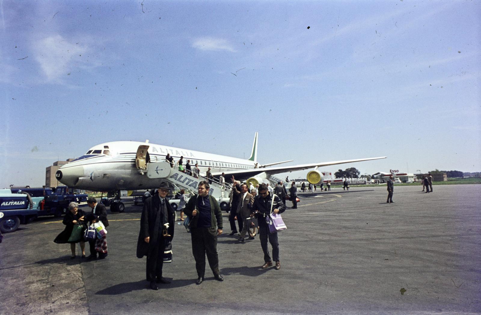 1964, Csaba László örökösei, Alitalia airlines, Fortepan #288172