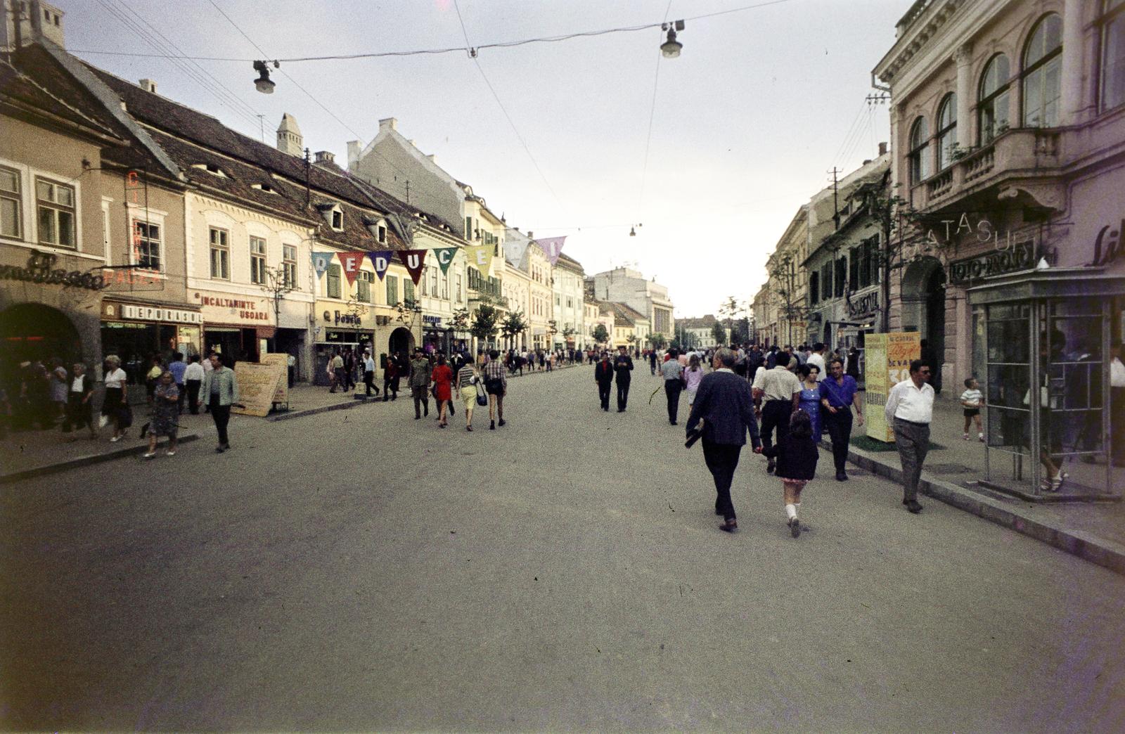 Románia,Erdély, Nagyszeben, Strada Nicolae Bălcescu., 1971, Csaba László örökösei, Fortepan #288271