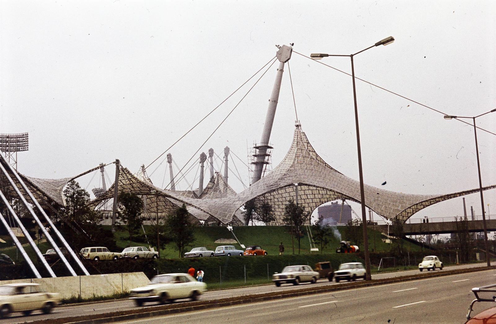 1974, Csaba László örökösei, Hyperbolic paraboloid shells , FRG, colorful, Fortepan #288326