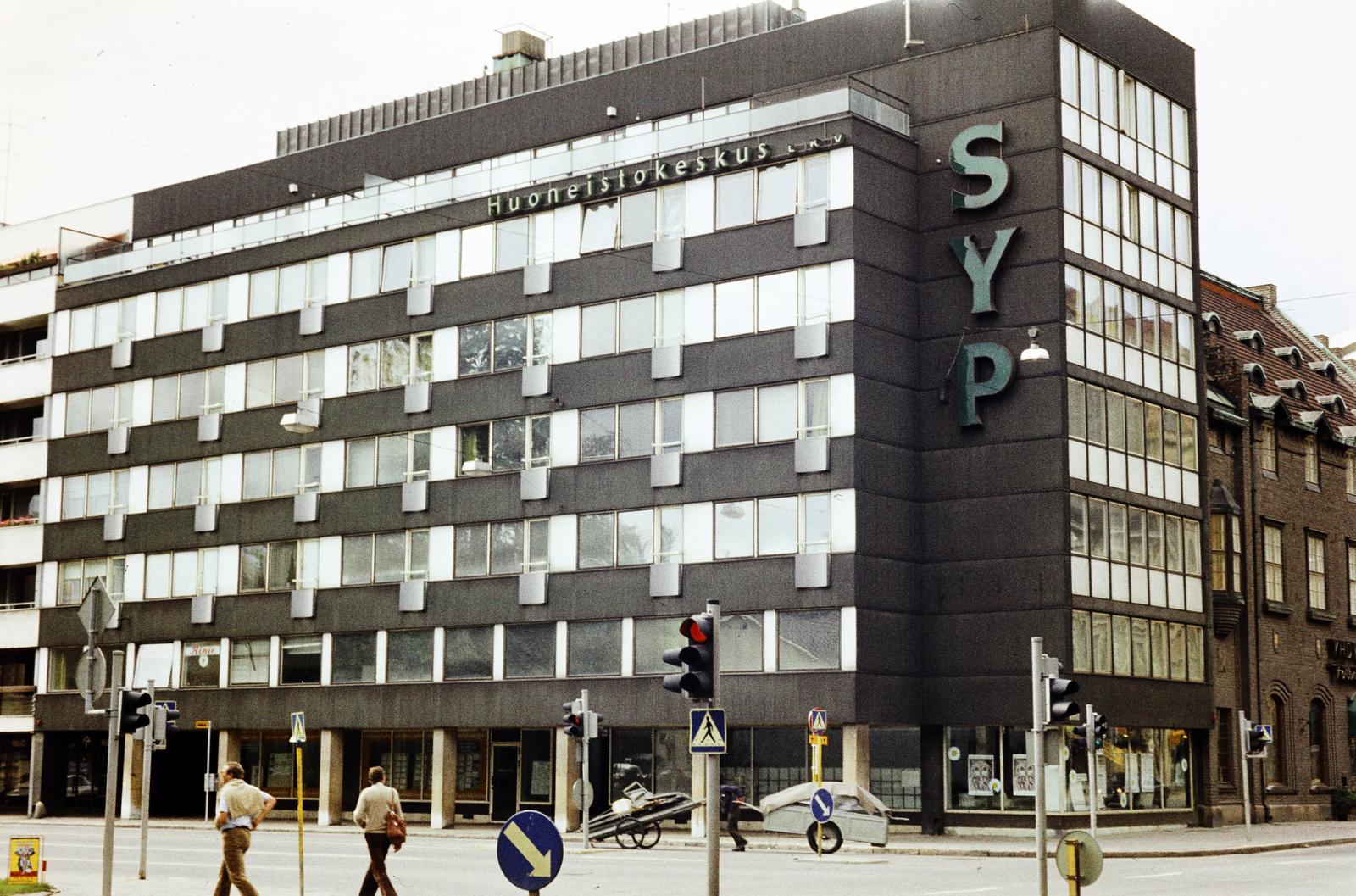 Finland, Turku, Linnankatu - Aurakatu sarok., 1978, Csaba László örökösei, Fortepan #288475