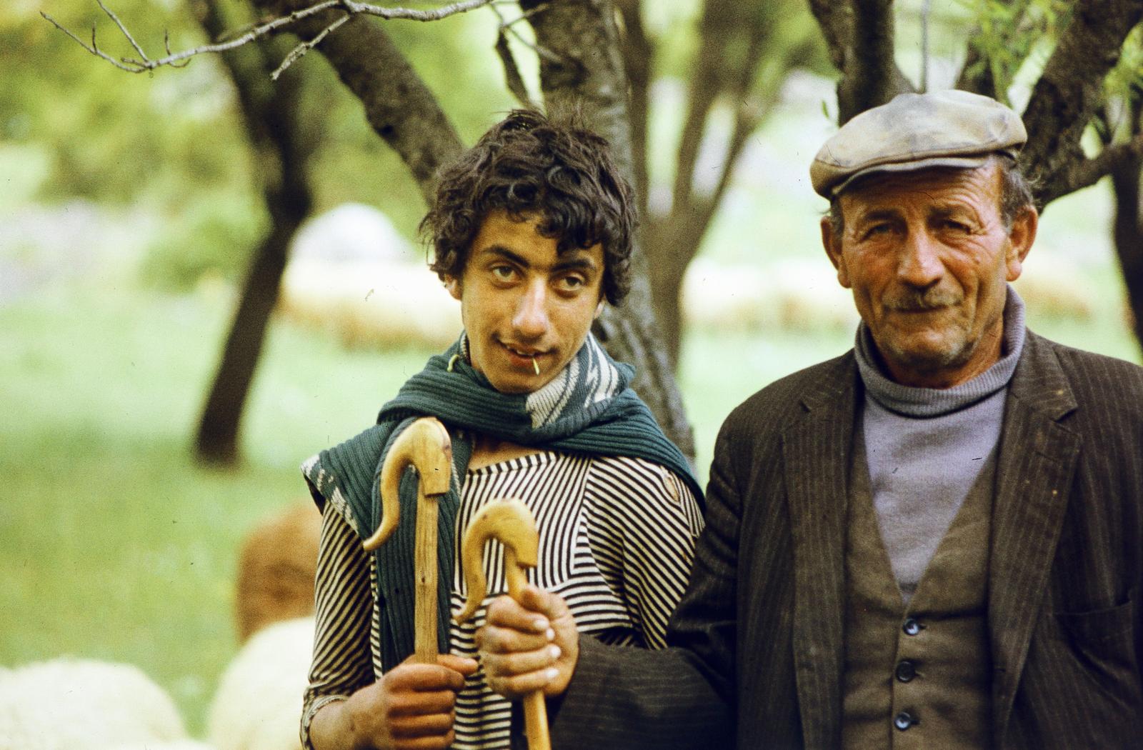 Olaszország, Pásztorok, a felvétel egy turistaút során készült., 1980, Csaba László örökösei, Best of, Fortepan #288521
