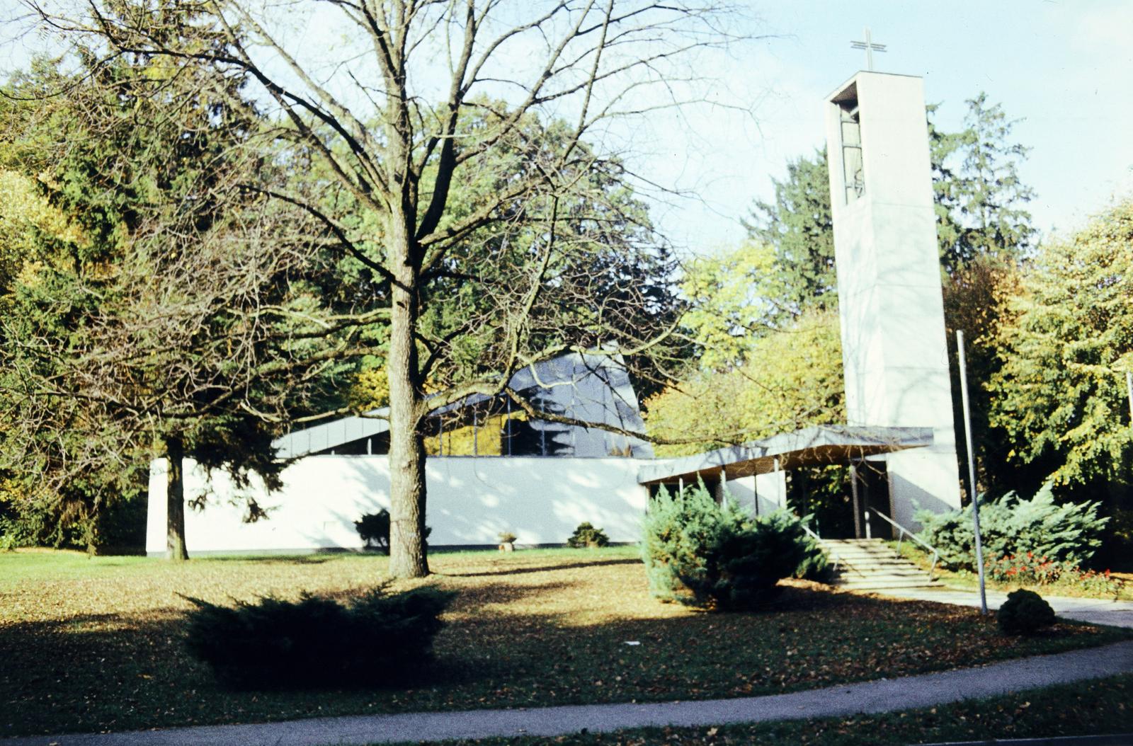 Ausztria, Tarcsafürdő, Kirchenstraße 19., Friedenskirche., 1981, Csaba László örökösei, templom, Fortepan #288559