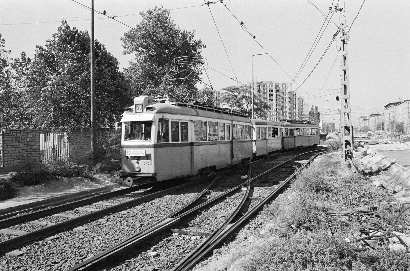 Hungary, Budapest IX.,Budapest X., Üllői út, balra a Száva kocsiszín., 1979, Prohászka Imre, Budapest, Fortepan #288842