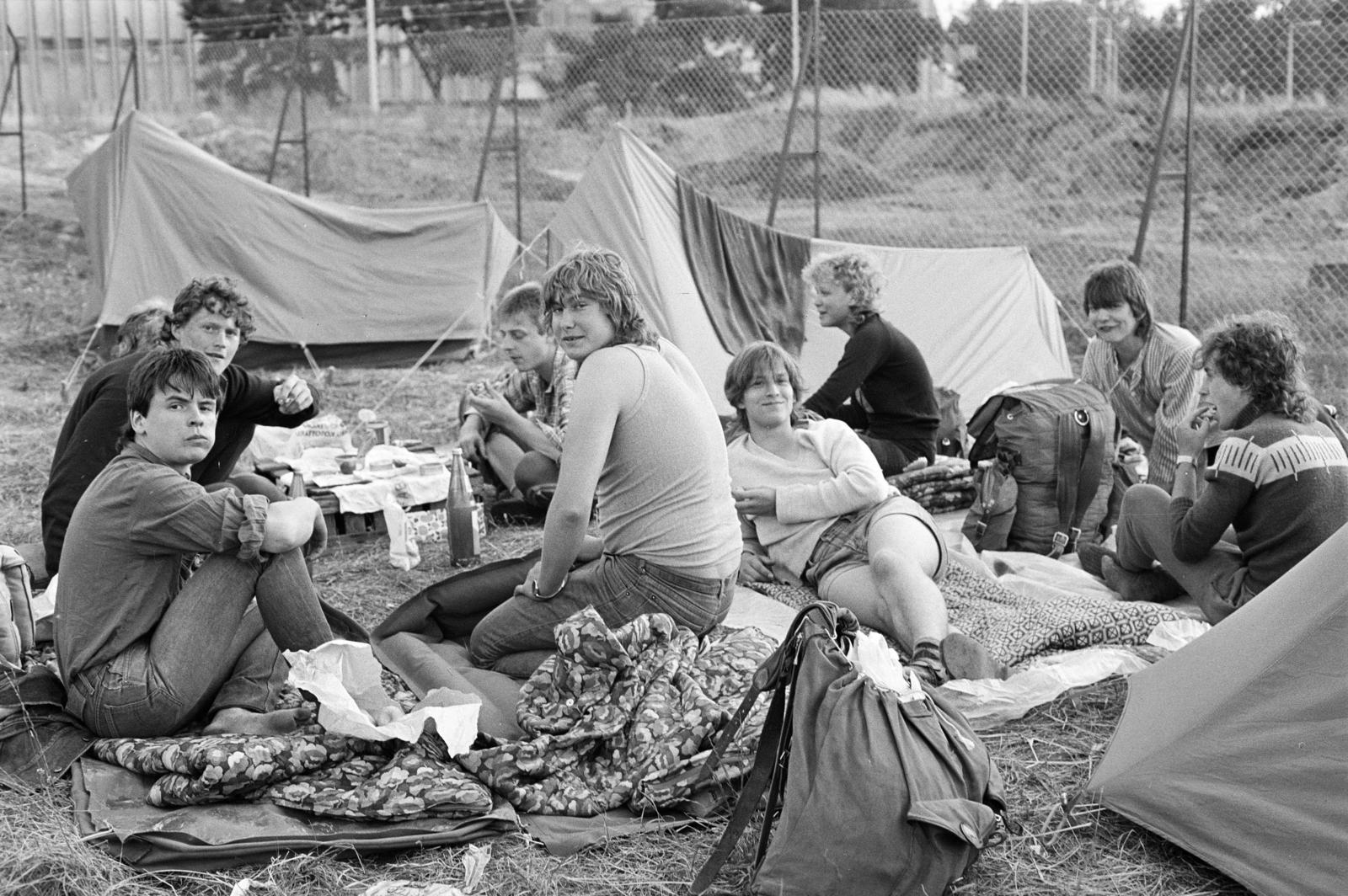 1984, Prohászka Imre, sátor, sátortábor, piknik, Fortepan #289209