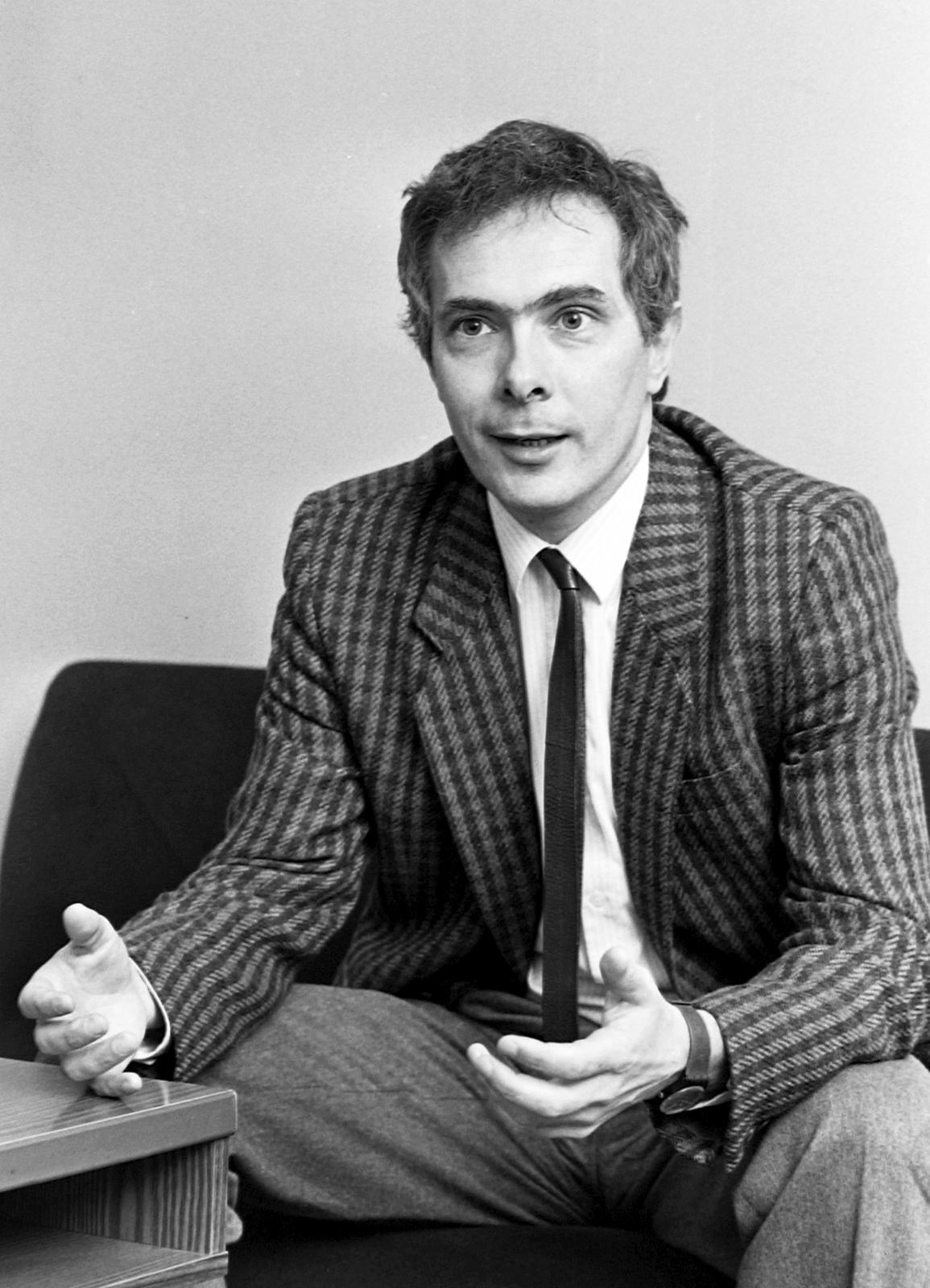 Hungary, Bod Péter Ákos ipari és kereskedelmi miniszter, később a Magyar Nemzeti Bank elnöke., 1990, Prohászka Imre, man, celebrity, politician, Fortepan #289251