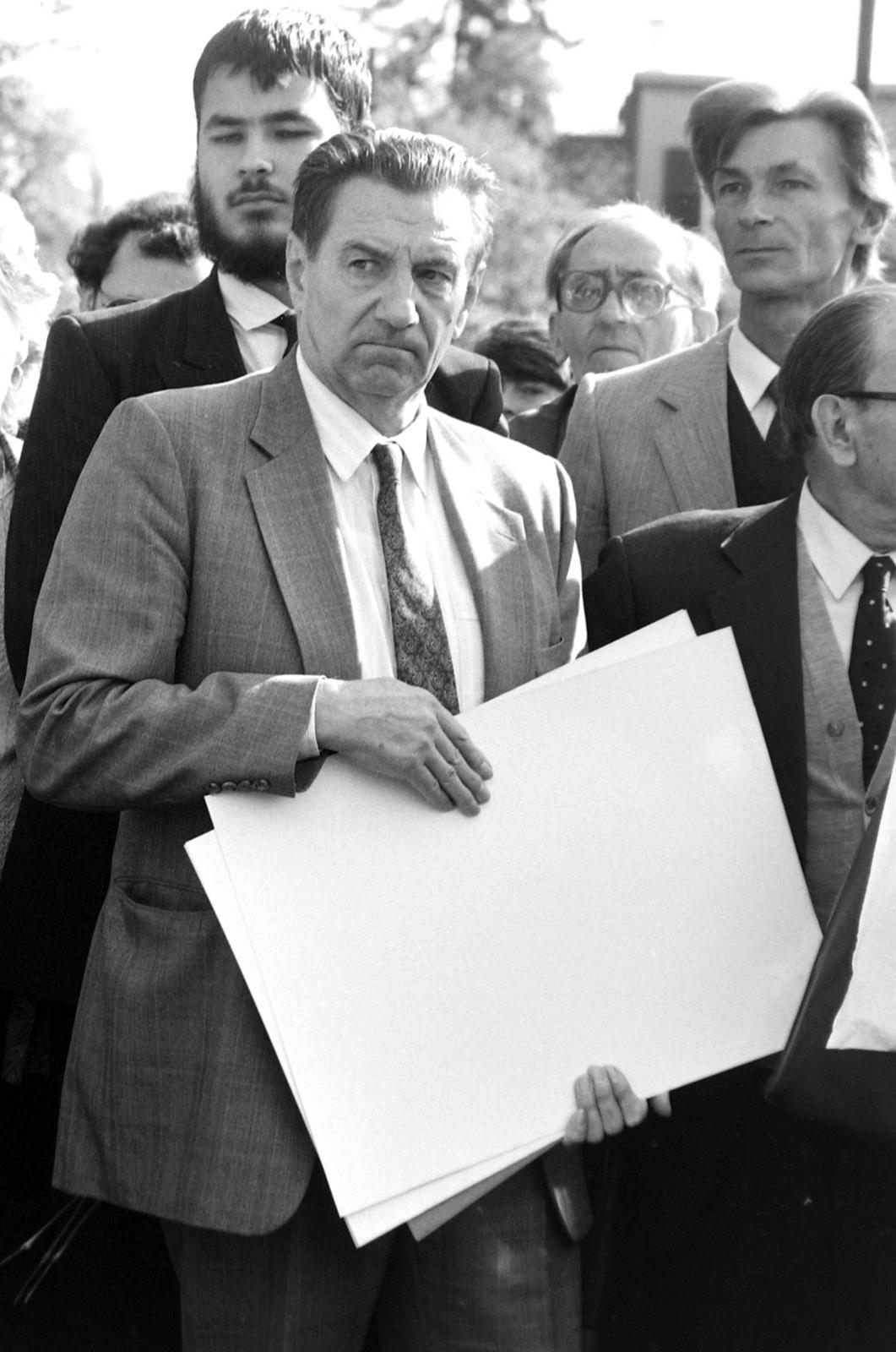 Hungary, Kopácsi Sándor, az 1956-os forradalom idején Budapest rendőrfőkapitánya., 1989, Prohászka Imre, Fortepan #289288