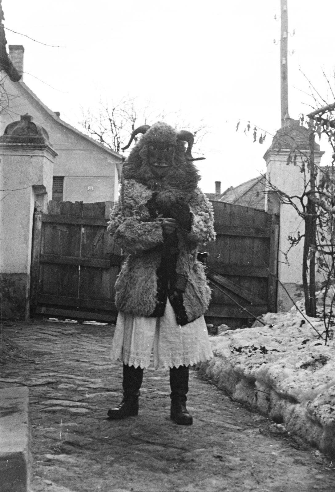 1962, Bencseky Mátyás, Busó-walking, Fortepan #289687