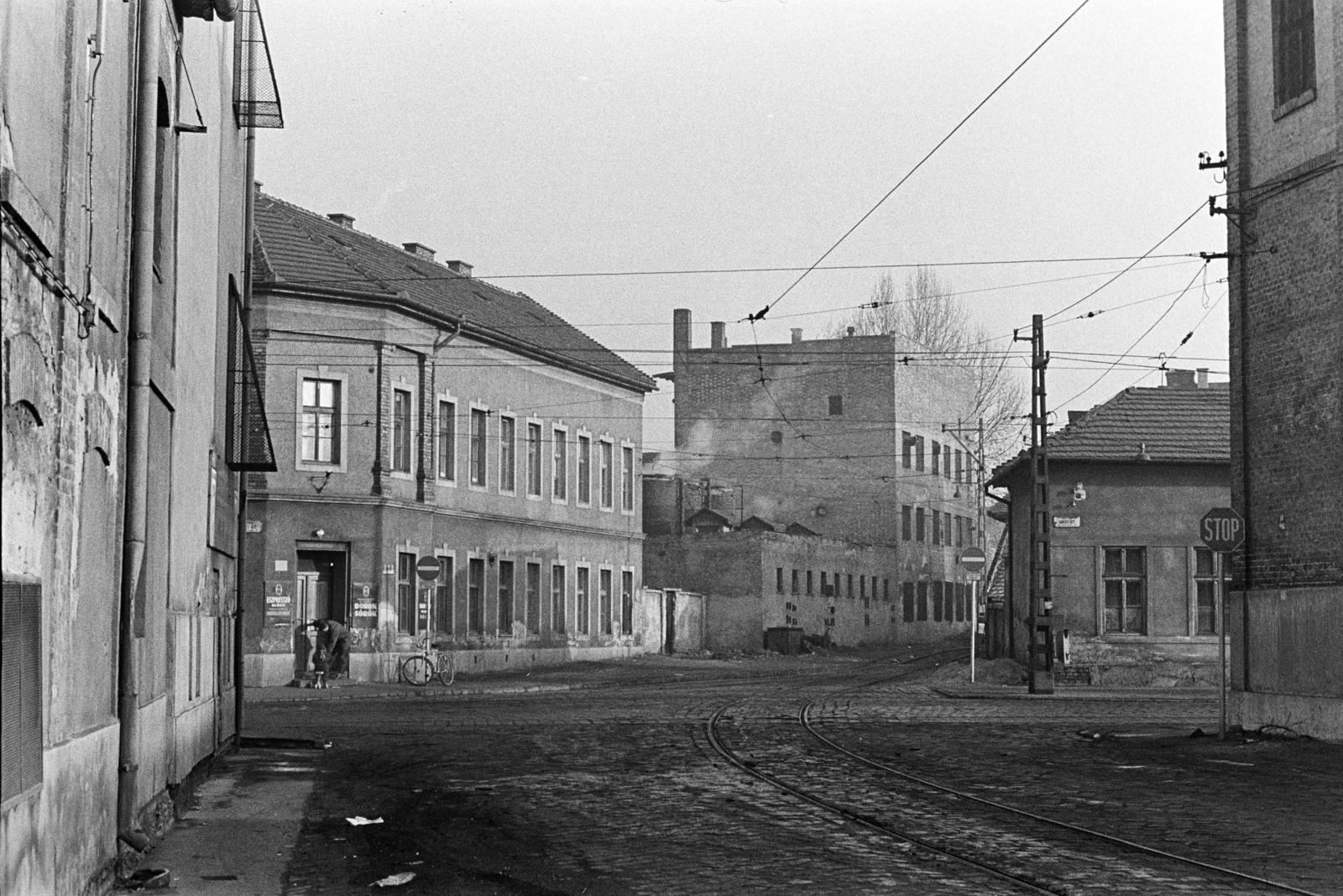 Magyarország, Budapest IV., Zsilip utca a Váci úti kereszteződésnél., 1969, Bencseky Mátyás, Budapest, Fortepan #289784