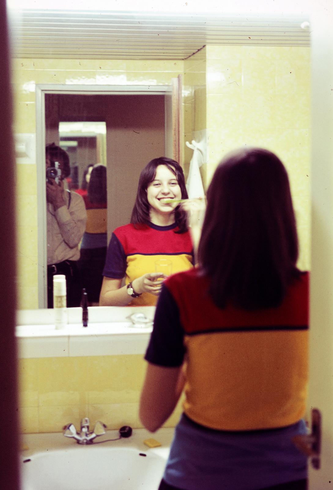 1976, Bencseky Mátyás, reflection, photography, colorful, Fortepan #289933