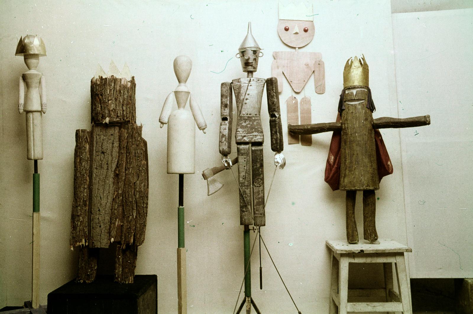 Hungary, Schéner Mihály festő, grafikus, szobrász, keramikus és bábtervező alkotásai., 1972, Bencseky Mátyás, puppet, colorful, Fortepan #289942