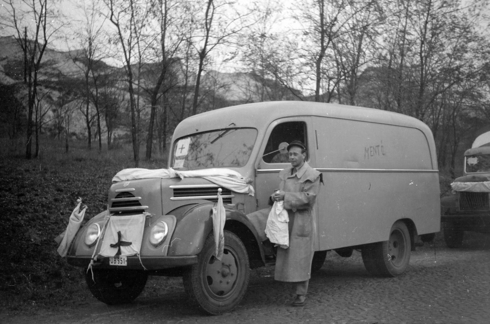 Magyarország, 1956, Fóti István örökösei, forradalom, Robur Garant, rendszám, Fortepan #290088