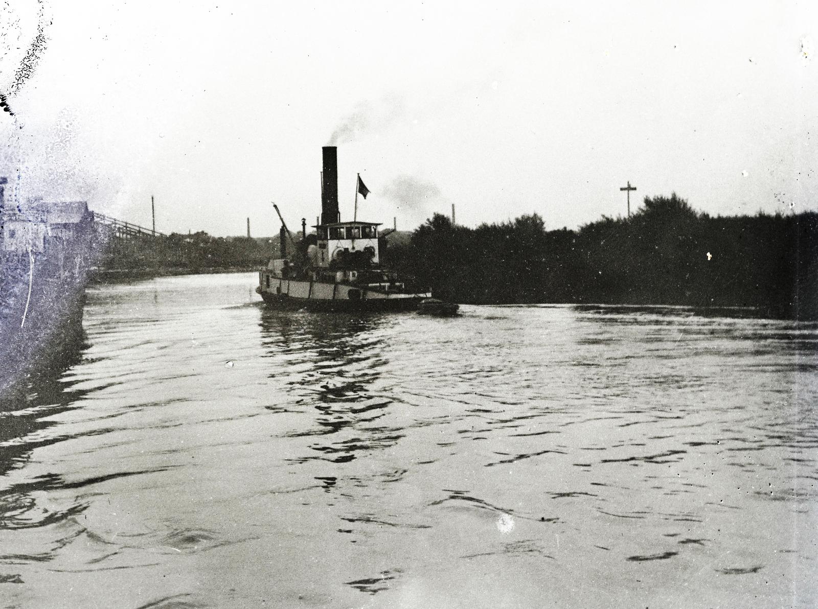 1908, Hegyvidéki Helytörténeti Gyűjtemény, steamboat, Fortepan #290108
