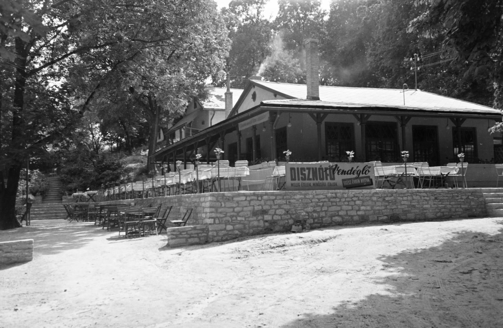 Hungary, Budapest XII., Szilassy út 18., Disznófő vendéglő., 1964, Hegyvidéki Helytörténeti Gyűjtemény, restaurant, Budapest, Fortepan #290228
