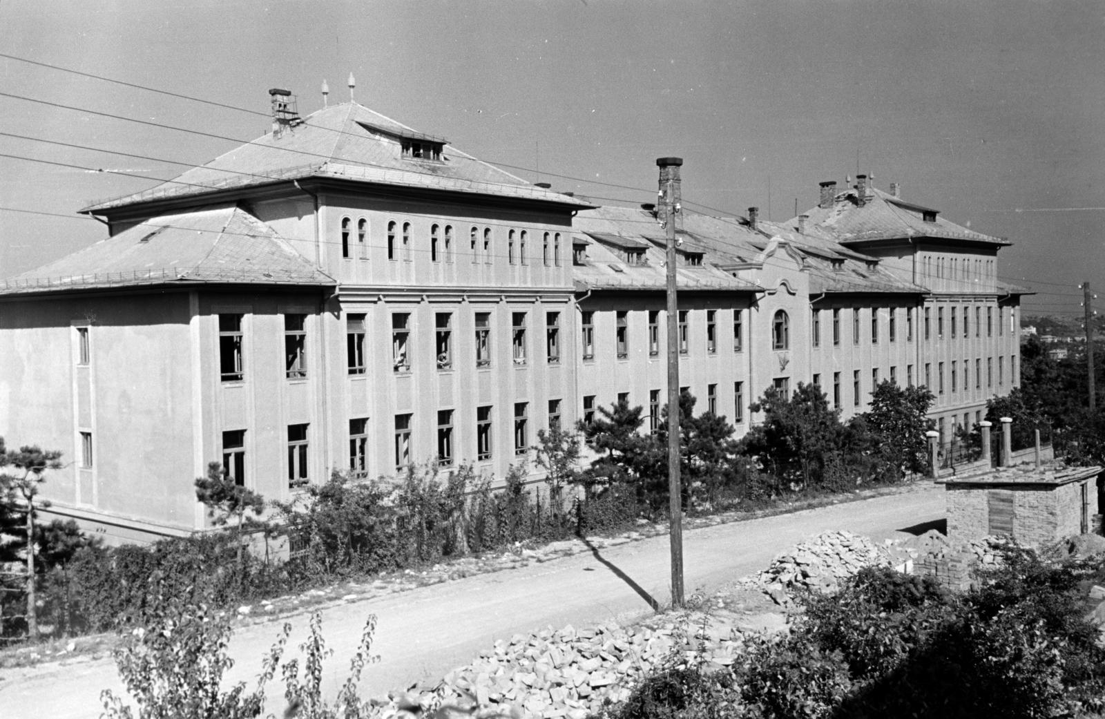 Magyarország, Budapest XII., Meredek utca 1., Sashegyi Arany János Általános Iskola és Gimnázium., 1958, Hegyvidéki Helytörténeti Gyűjtemény, Budapest, Fortepan #290258