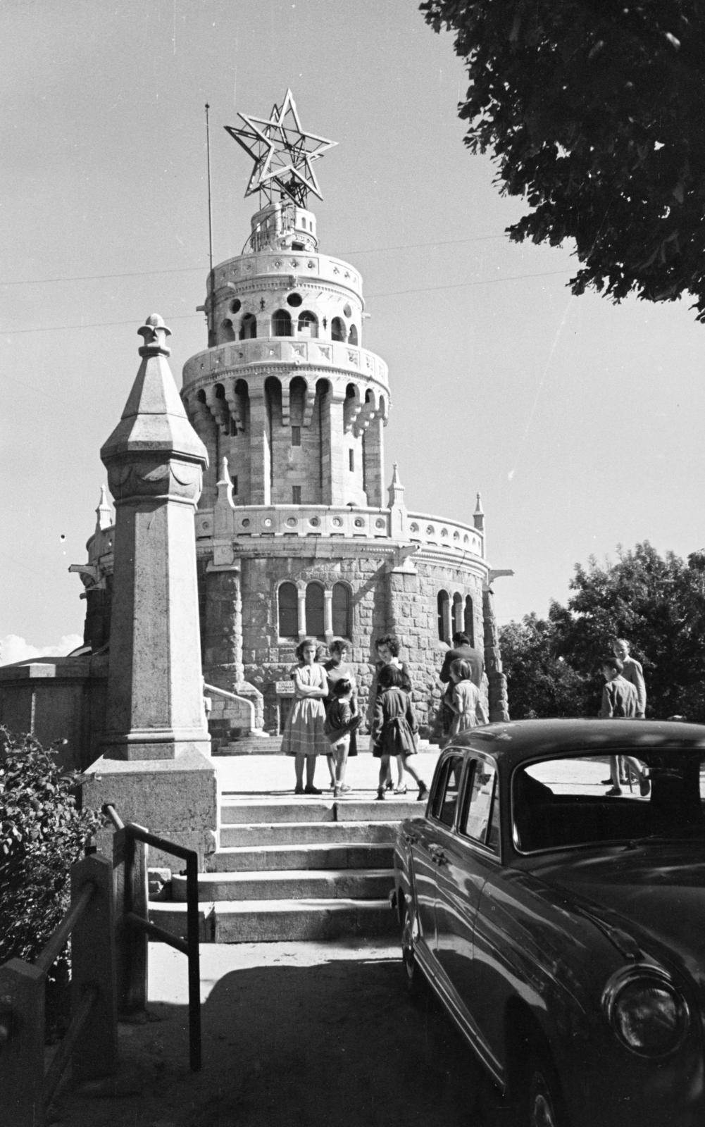 Magyarország, Budapest XII., Jánoshegy, Erzsébet-kilátó., 1961, Hegyvidéki Helytörténeti Gyűjtemény, kilátó, Budapest, Fortepan #290276