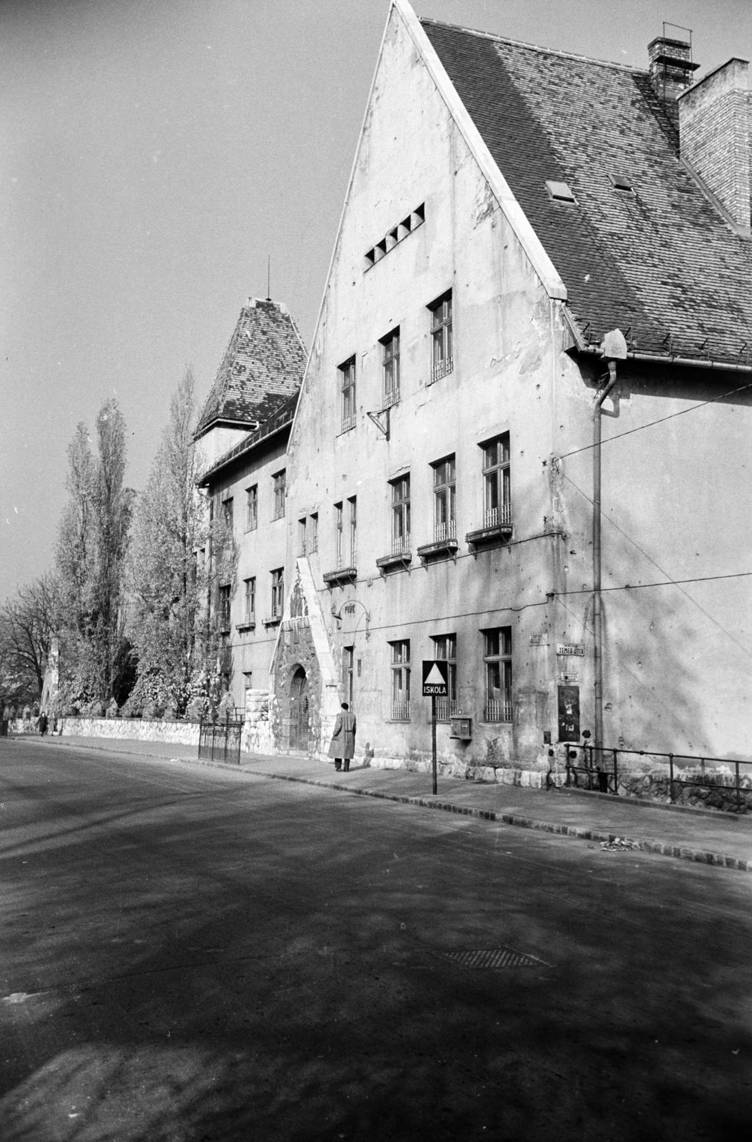 Hungary, Budapest XII., Városmajor utcai (később Kós Károly) Általános Iskola., 1961, Hegyvidéki Helytörténeti Gyűjtemény, school, Budapest, Fortepan #290365