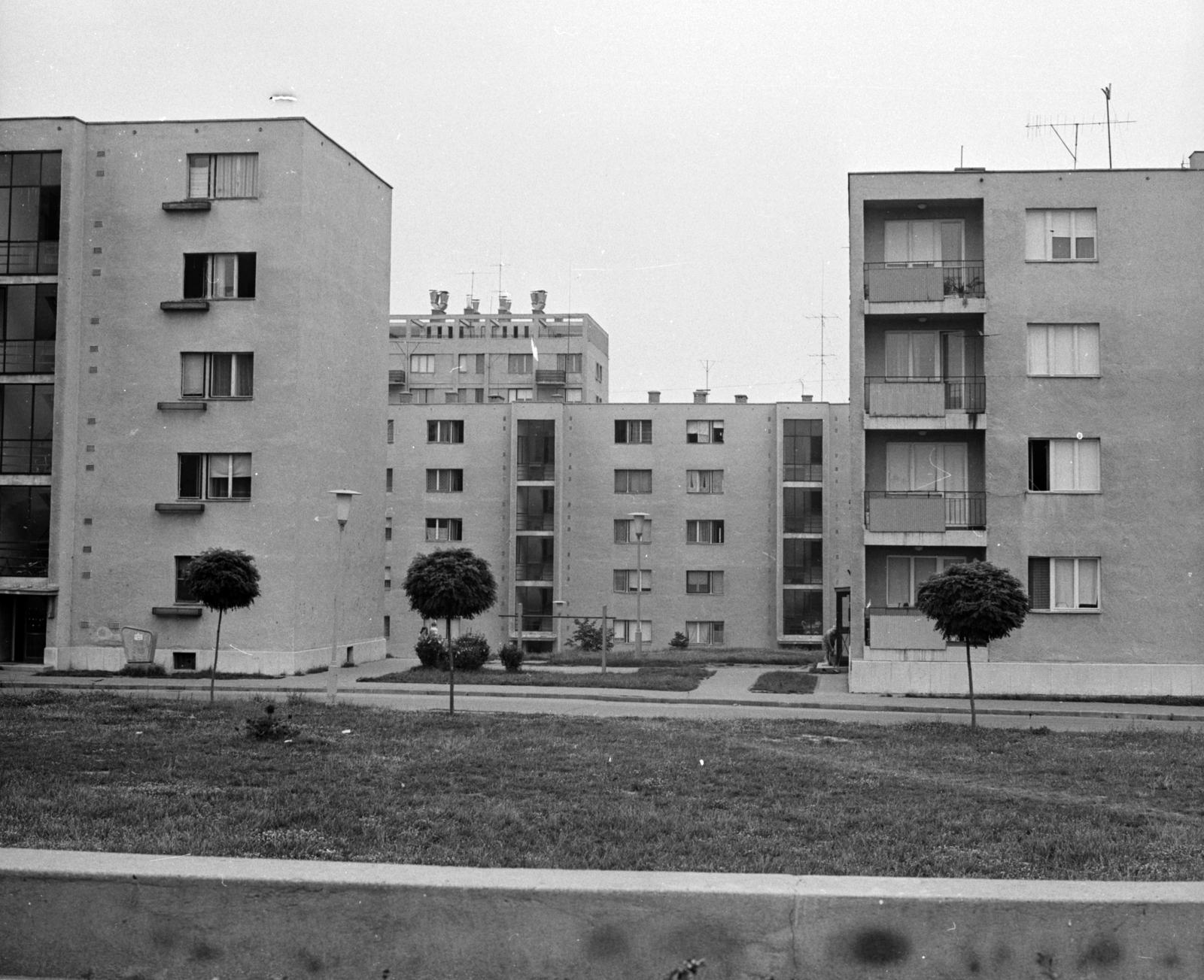 Hungary, Százhalombatta, Augusztus 20. utca., 1976, Építésügyi Dokumentációs és Információs Központ, VÁTI, blocks, Fortepan #29038
