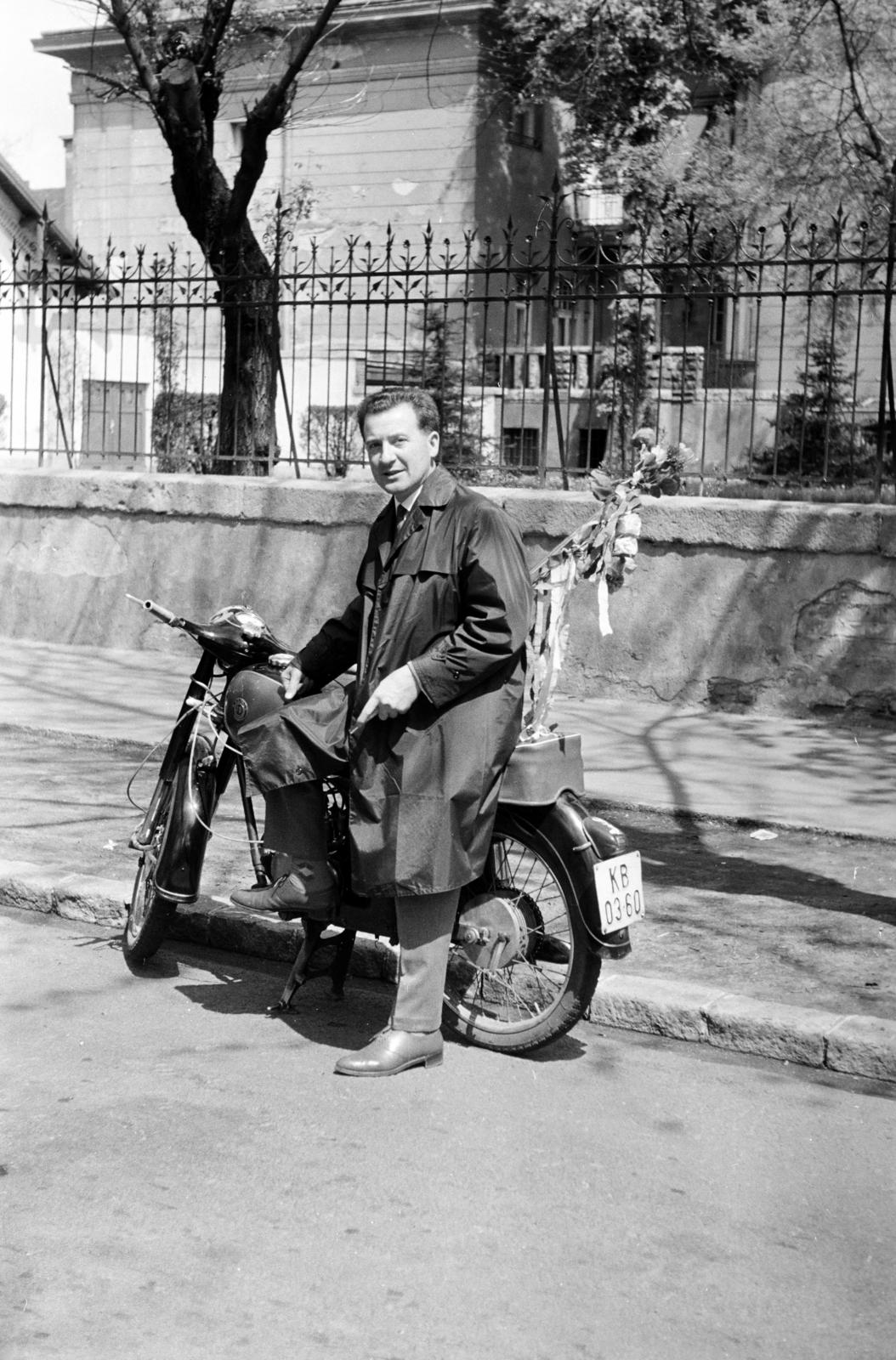 1963, Hegyvidéki Helytörténeti Gyűjtemény, motorkerékpár, Danuvia-márka, Danuvia 125, rendszám, Fortepan #290401