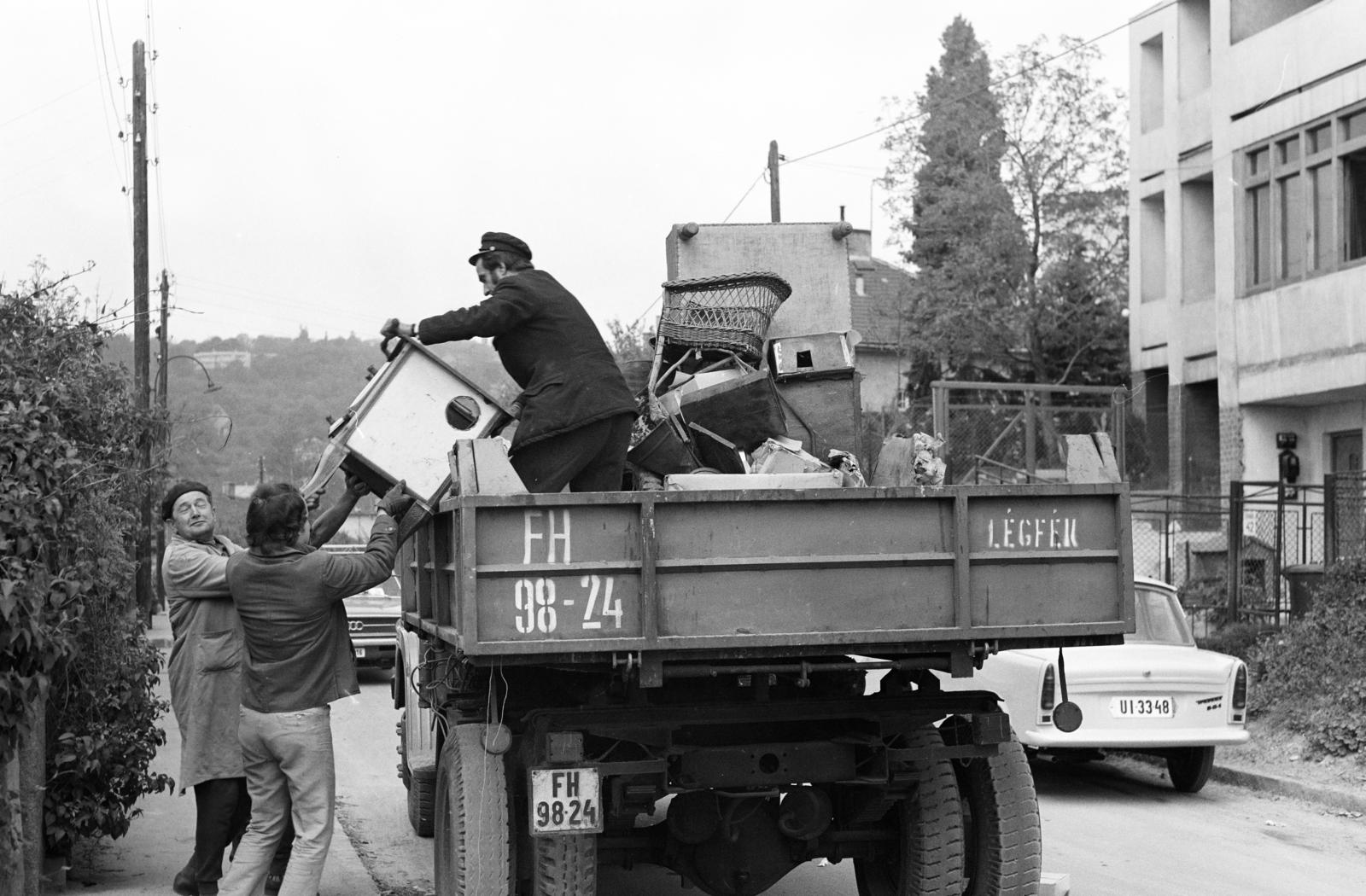 1973, Hegyvidéki Helytörténeti Gyűjtemény, clearance, commercial vehicle, number plate, Fortepan #290515