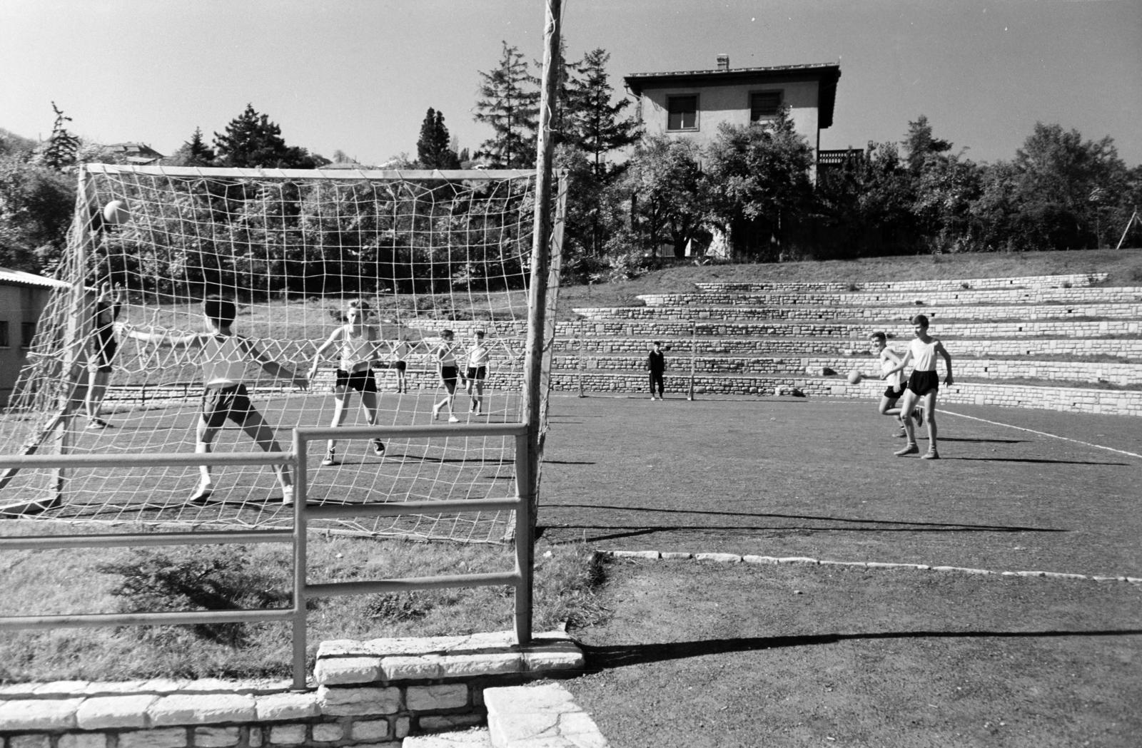 Magyarország, Budapest XII., Mártonhegyi út 34., Általános Iskola (később Tamási Áron Általános Iskola, Gimnázium és Német Nemzetiségi Gimnázium)., 1960, Hegyvidéki Helytörténeti Gyűjtemény, Budapest, Fortepan #290586