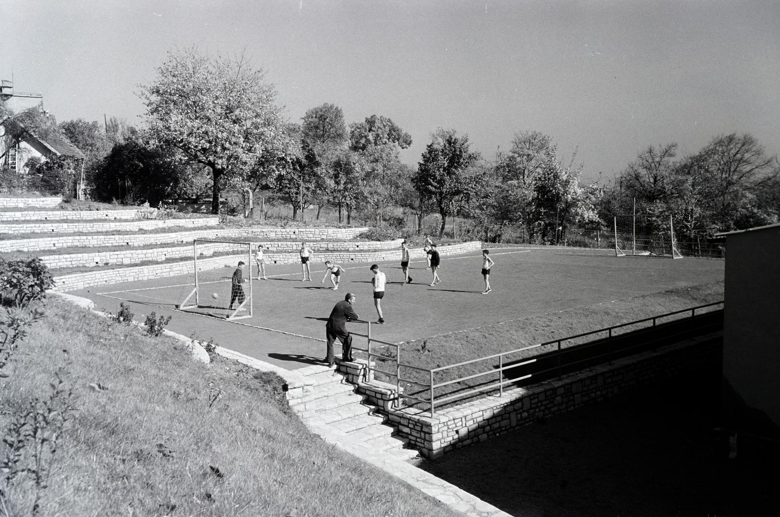 Hungary, Budapest XII., Mártonhegyi út 34., Általános Iskola (később Tamási Áron Általános Iskola, Gimnázium és Német Nemzetiségi Gimnázium)., 1960, Hegyvidéki Helytörténeti Gyűjtemény, Budapest, Fortepan #290588