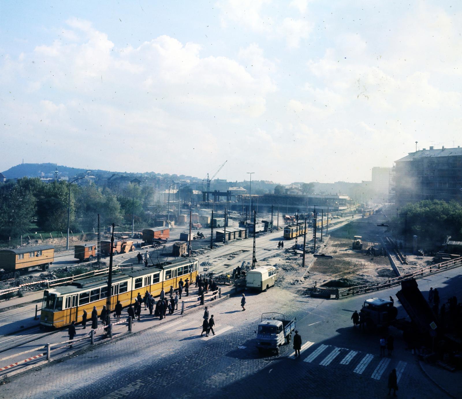 1969, Hegyvidéki Helytörténeti Gyűjtemény, colorful, train station, construction, Fortepan #290693