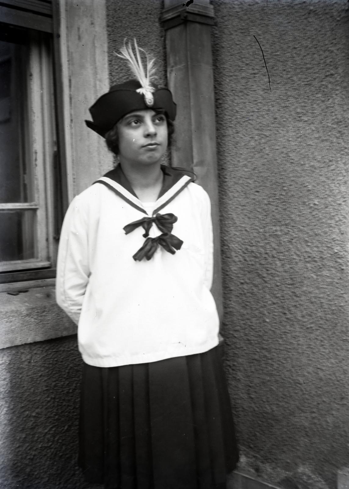 1921, Hodosi Róbert, iskolai egyenruha, matrózblúz, Fortepan #291085