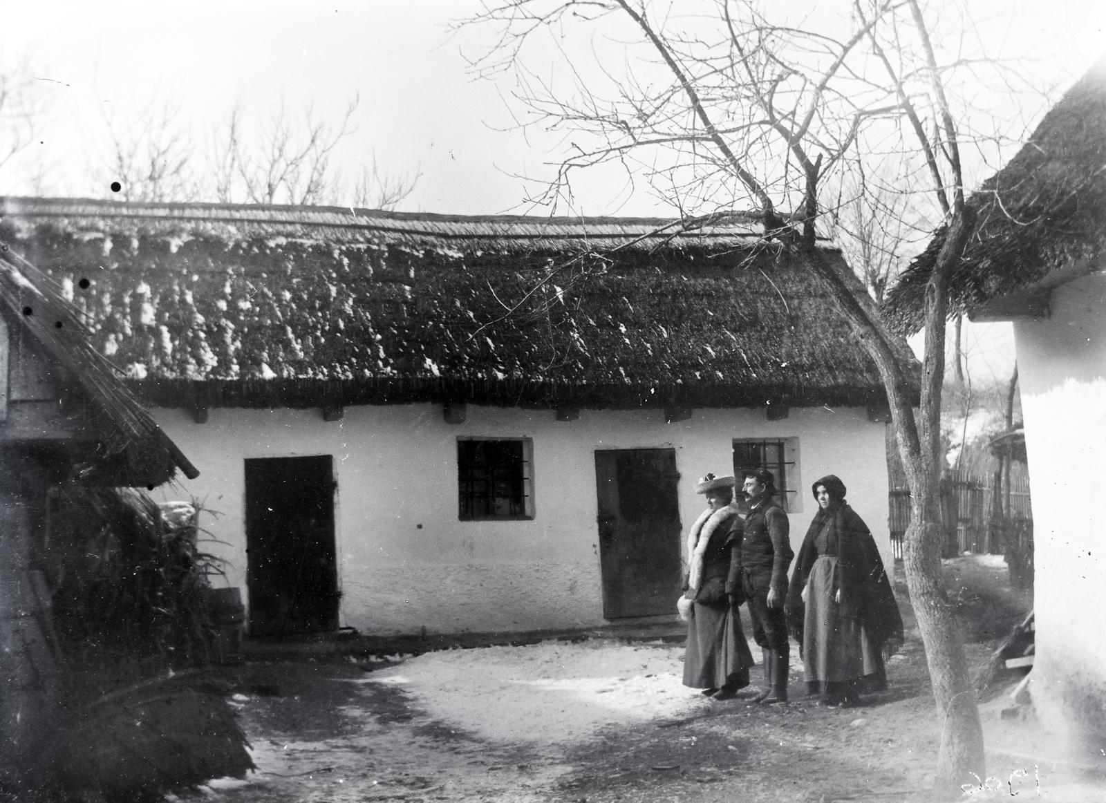 1918, Hodosi Róbert, farmhouse, thatch roof, Fortepan #291093
