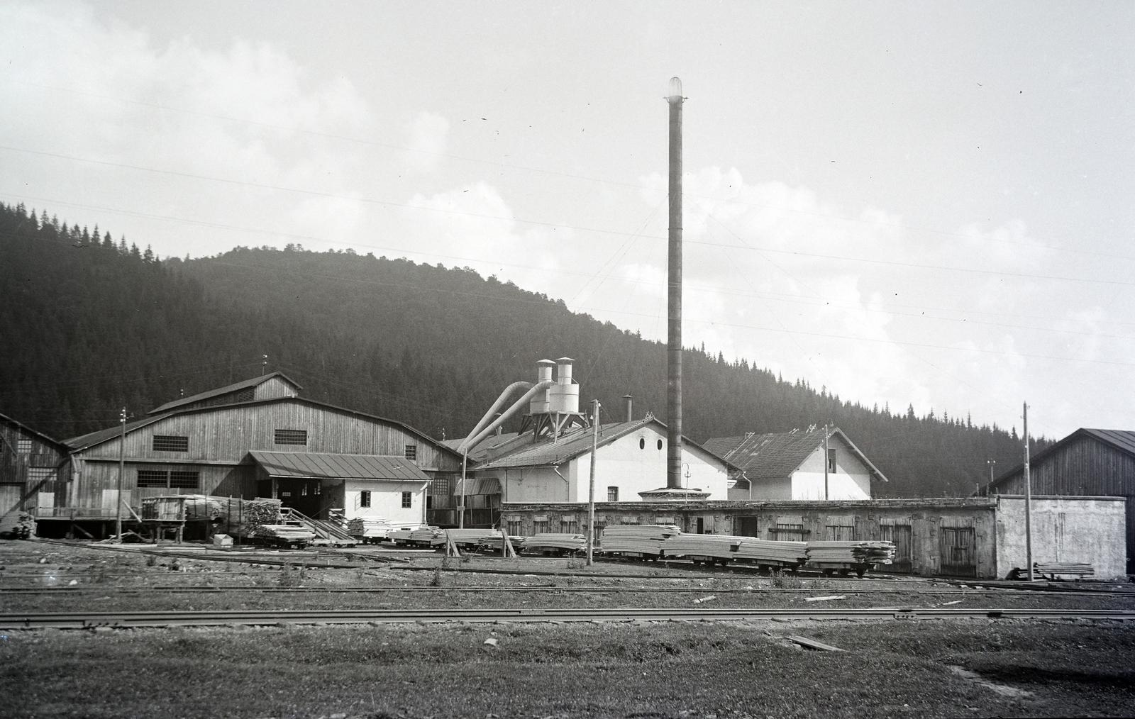 Románia,Erdély, Kommandó, fűrésztelep., 1941, Mikolay Károly, Fortepan #291183