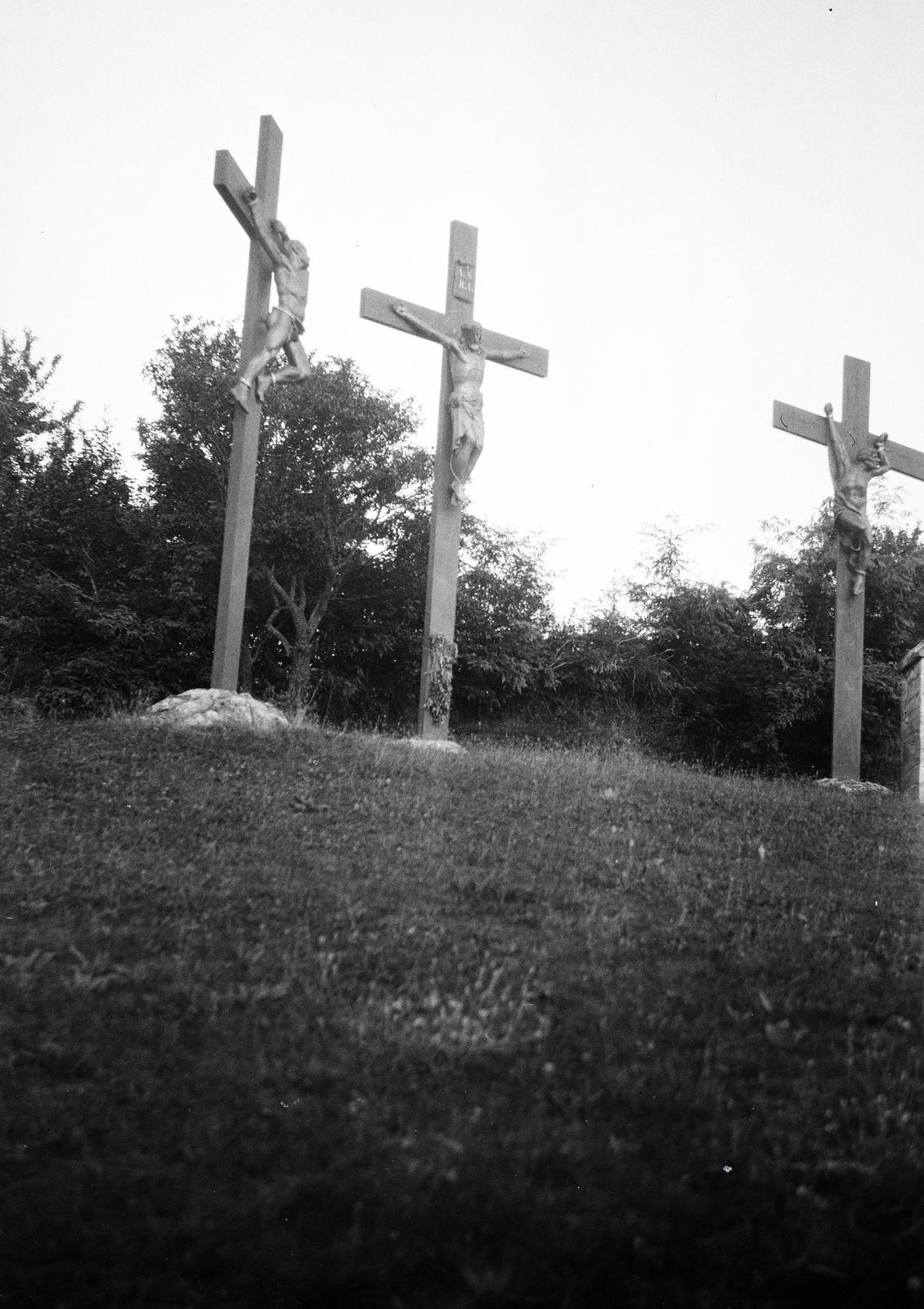 Hungary, Kemence, kálvária domb, Golgota-szoborcsoport., 1941, Mikolay Károly, Fortepan #291190