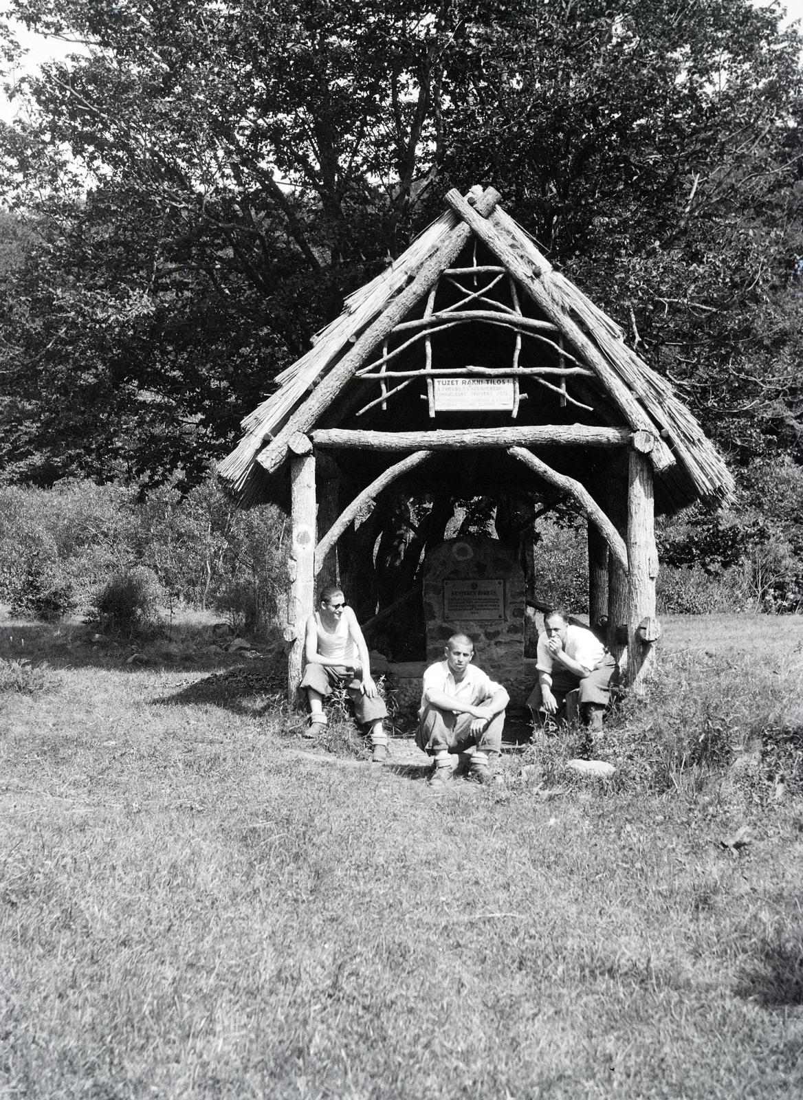 Hungary, Börzsöny, Kemence, Királyháza, Kenyeres-forrás., 1941, Mikolay Károly, Fortepan #291191