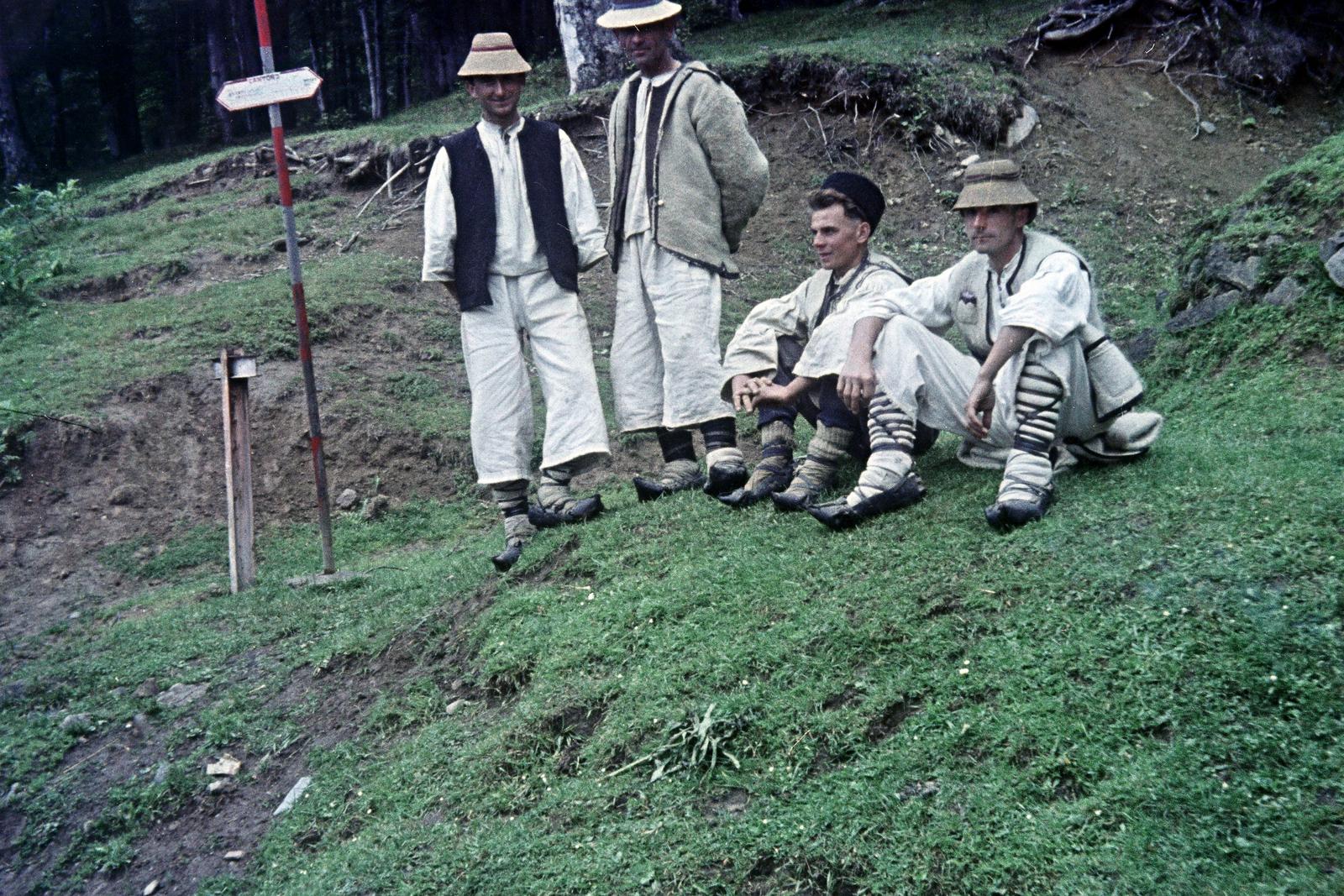 Romania,Transylvania, Baia Mare, a felvétel a Máramarossziget felé vezető út melletti útőrháznál készült, a Gutin-hágó közelében ., 1968, Kovács Gyöngyi, Fortepan #291480