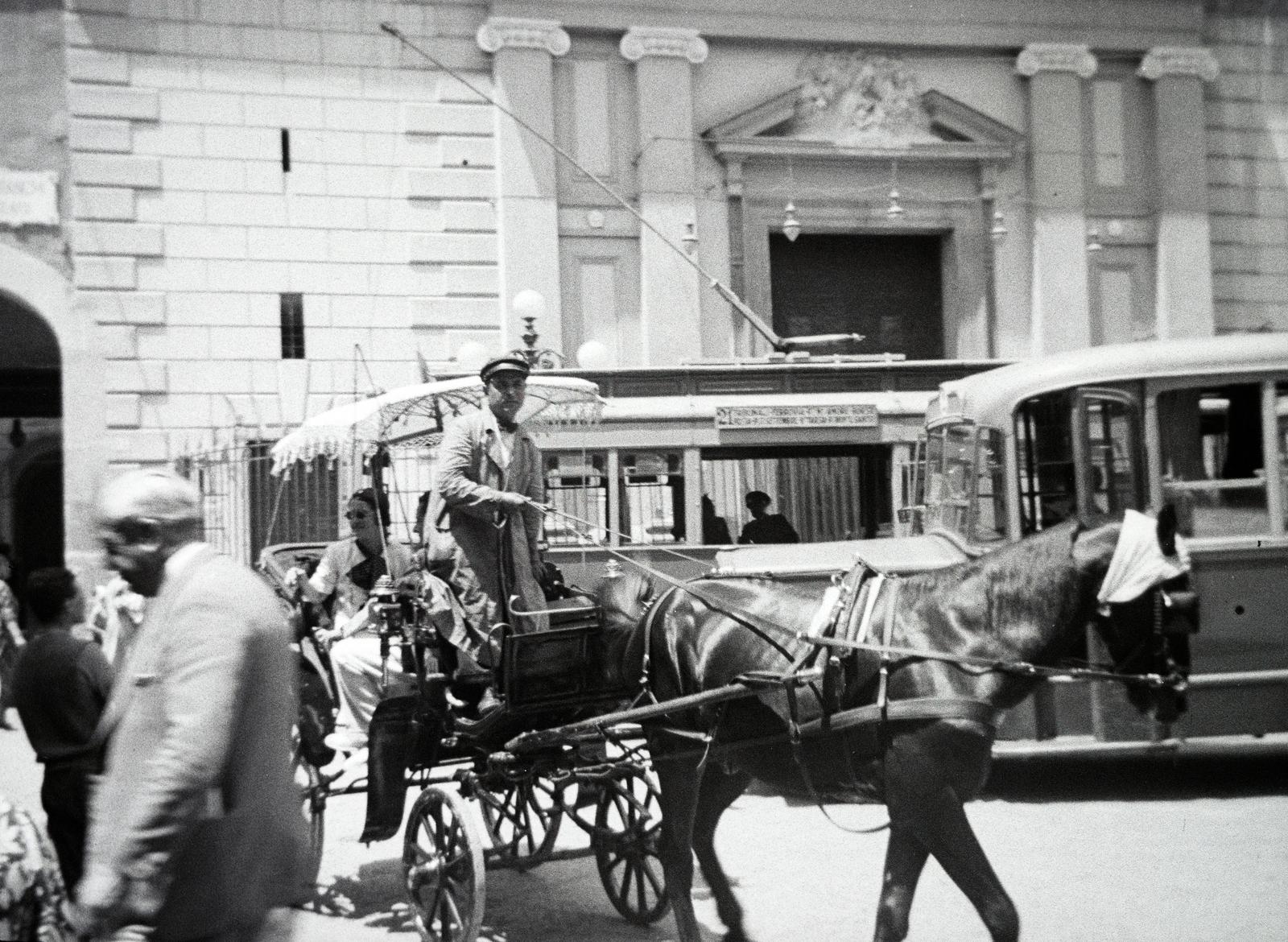 1930, Nagy Emese, destination sign, overall, saddle, public transport line number, coach, Fortepan #291634