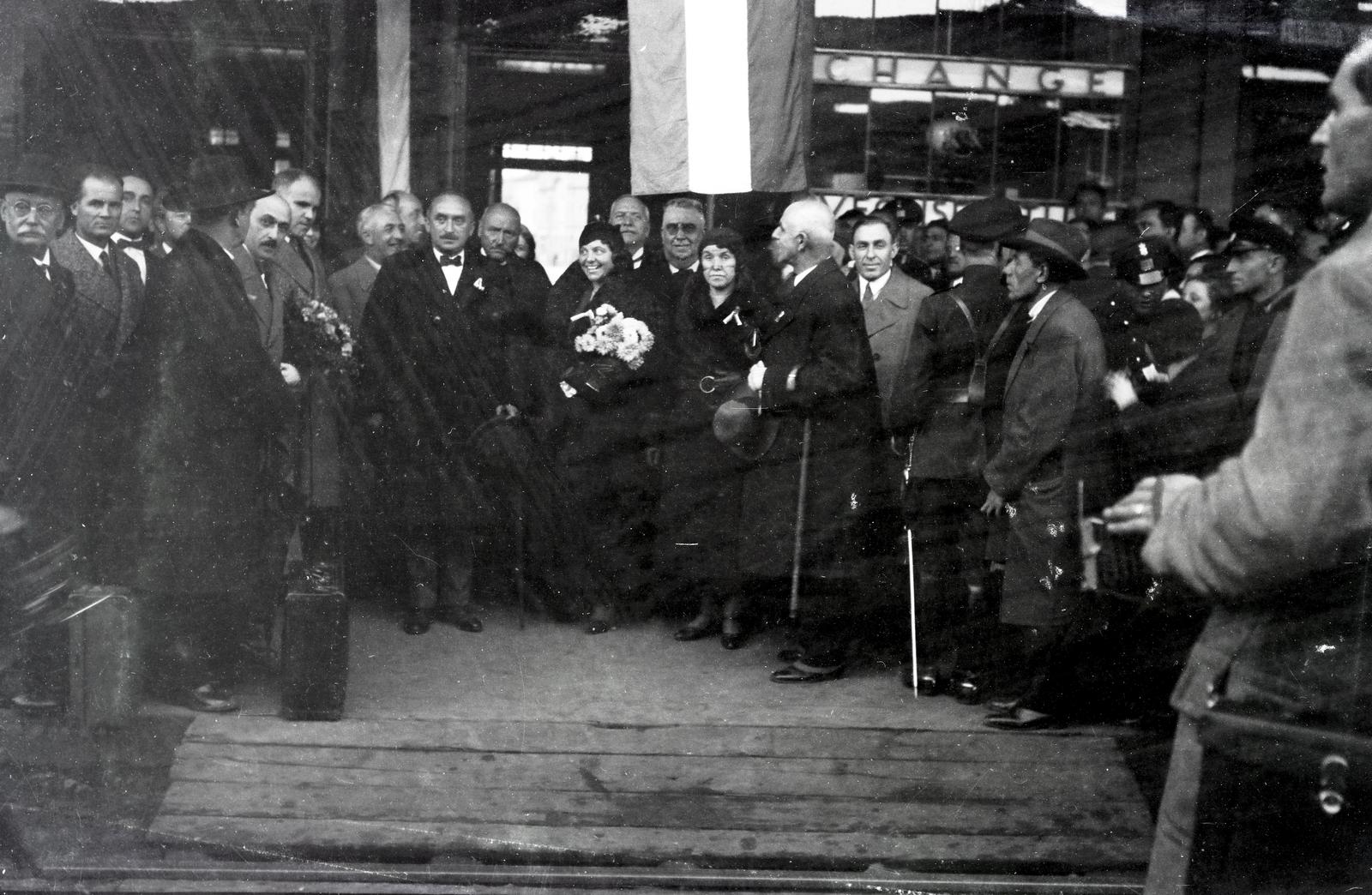 1933, Nagy Emese, zászló, küldöttség, Fortepan #291697