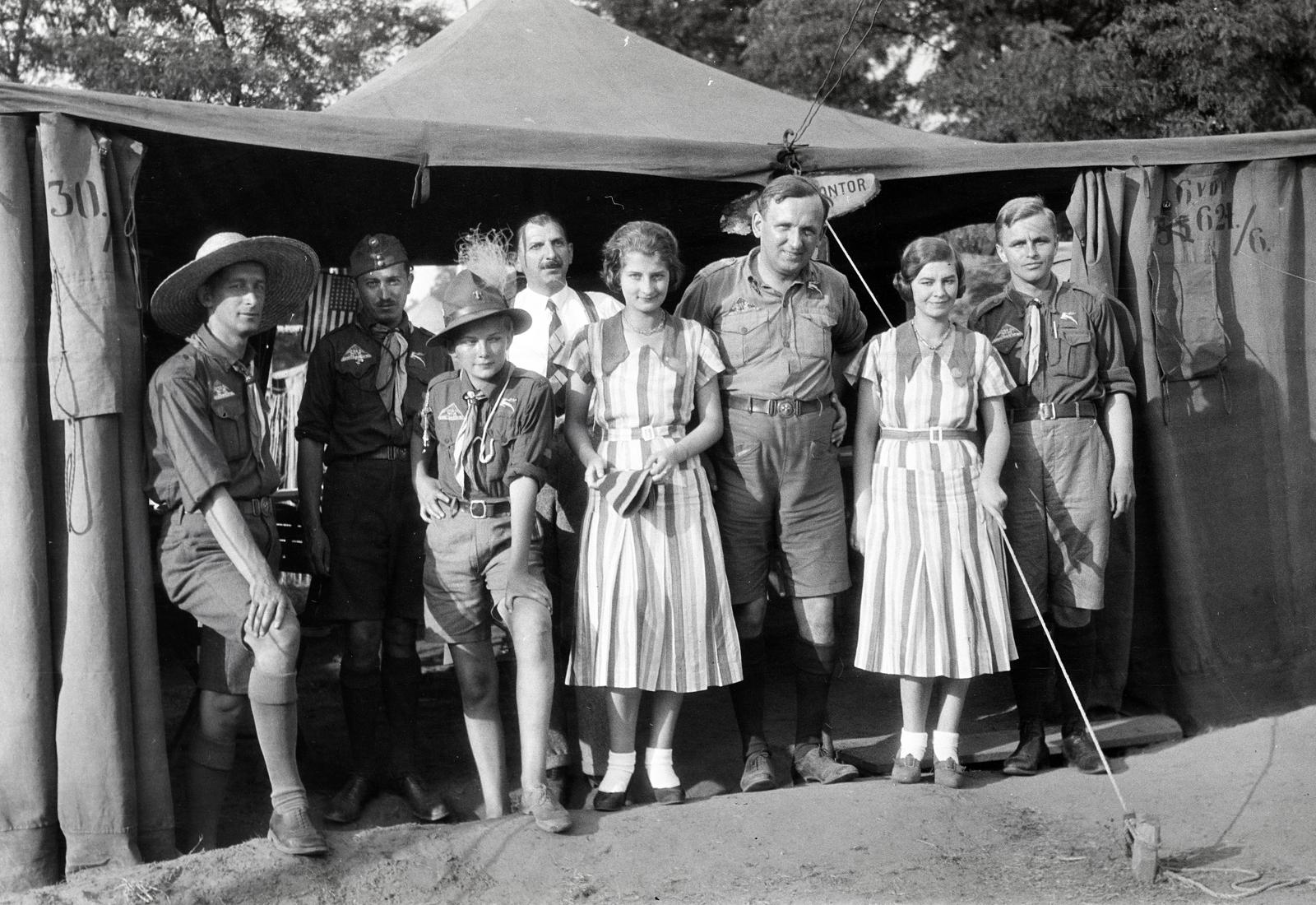 1933, Nagy Emese, jamboree, scouting, tent, Fortepan #291720