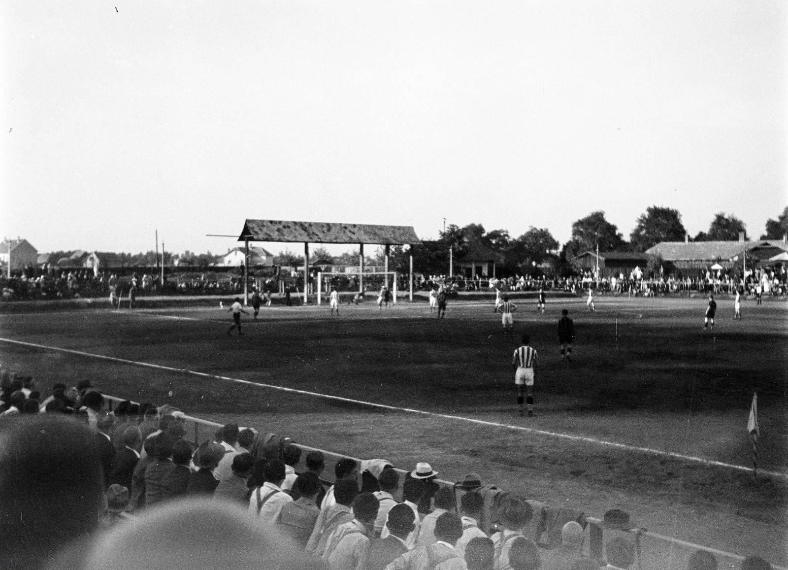 Magyarország, Szombathely, Rohonci úti stadion., 1938, Nagy Emese, futballpálya, Fortepan #291836