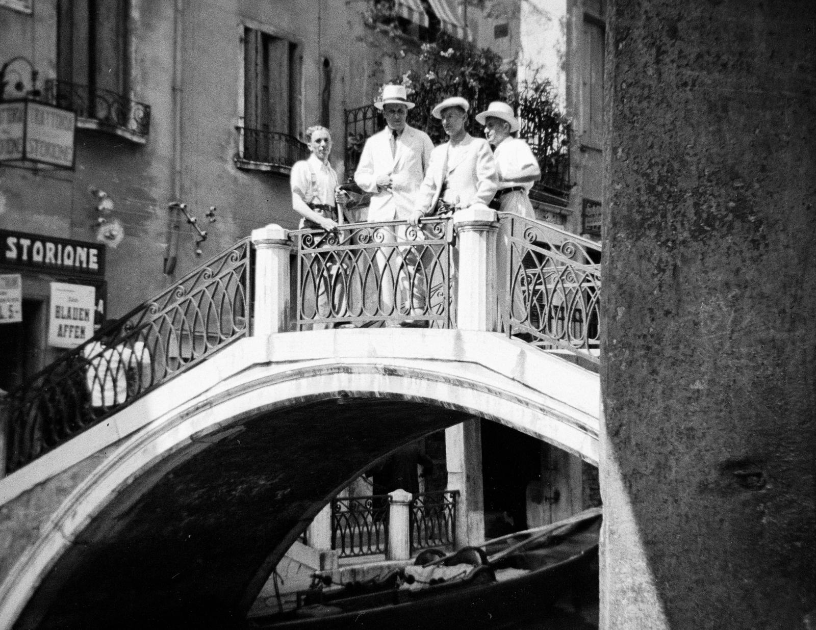 Italy, Venice, Rio dei Barrateri (Bareteri), Ponte dei Pignoli., 1935, Nagy Emese, Fortepan #291881