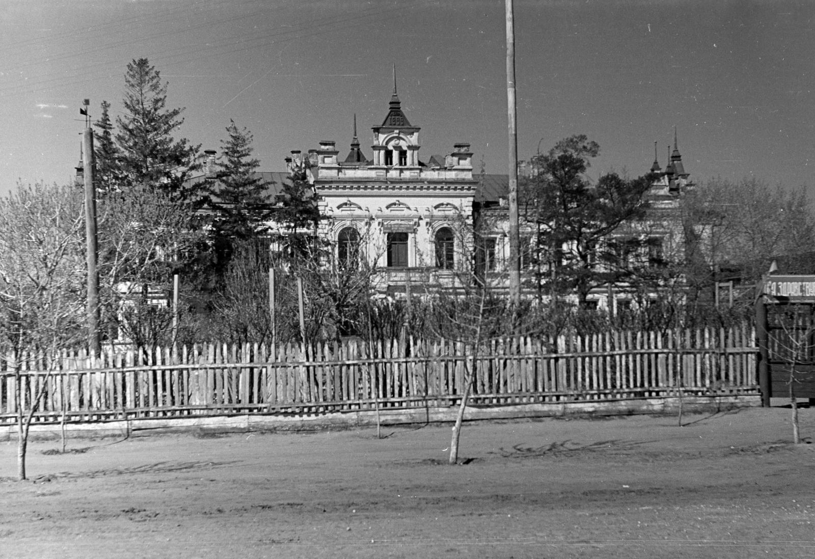 Oroszország, Boriszoglebszk, ulica Leninszkaja, az 1. számú iskola., 1960, Dusik, Szovjetunió, Fortepan #291903