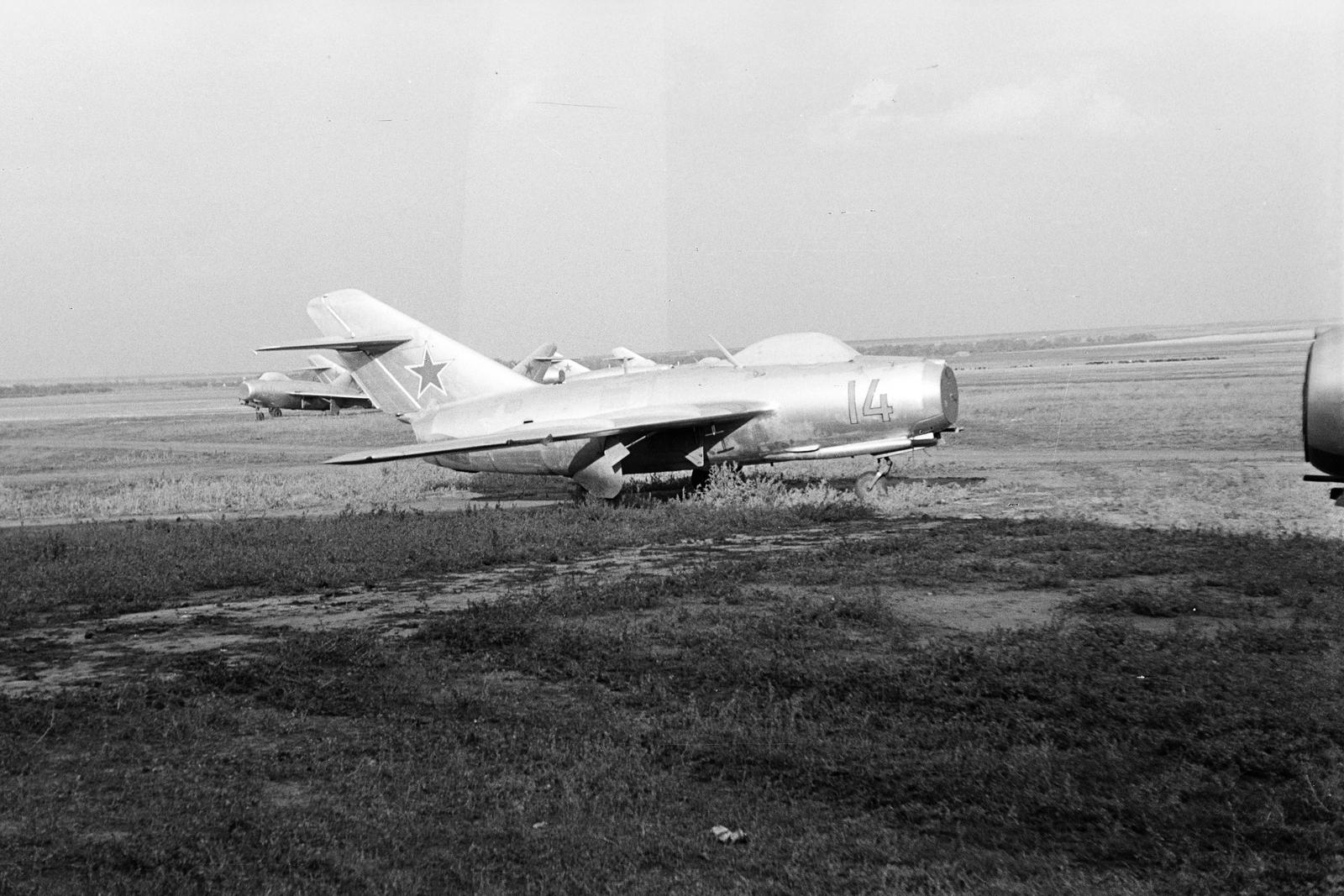 1957, Dusik, Mikojan-Gurjevics MiG-15, lajstromjel, repülőgép, Fortepan #291973
