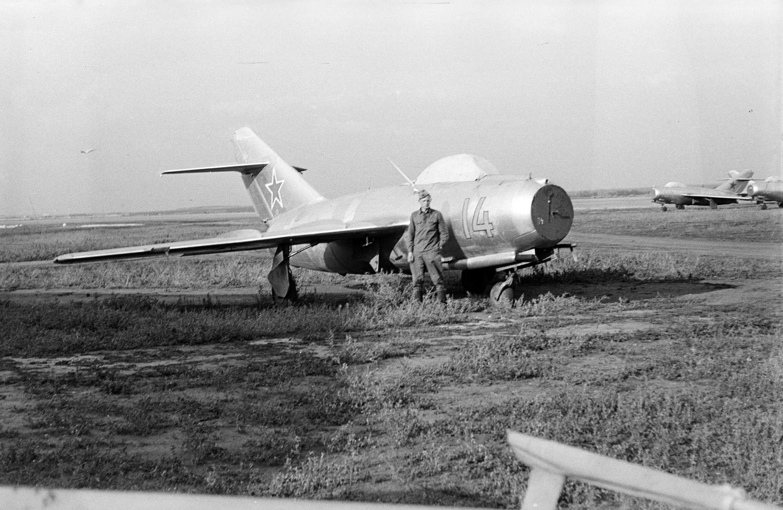 1957, Dusik, Mikojan-Gurjevics MiG-15, lajstromjel, repülőgép, Fortepan #291975