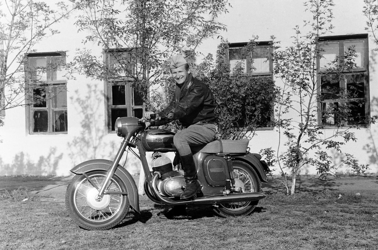 1963, Dusik, motorkerékpár, férfi, Jawa-márka, Fortepan #292008