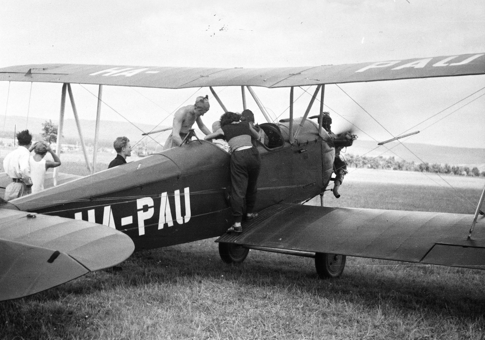 Hungary, Budakeszi, Farkashegyi repülőtér., 1961, Dusik, Polikarpov CSS-13, biplane, Polikarpov-brand, curiosity, airplane, Fortepan #292092