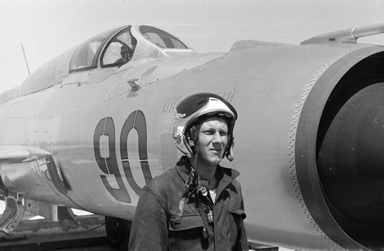 1968, Dusik, pilot, registration mark, airplane, Fortepan #292115