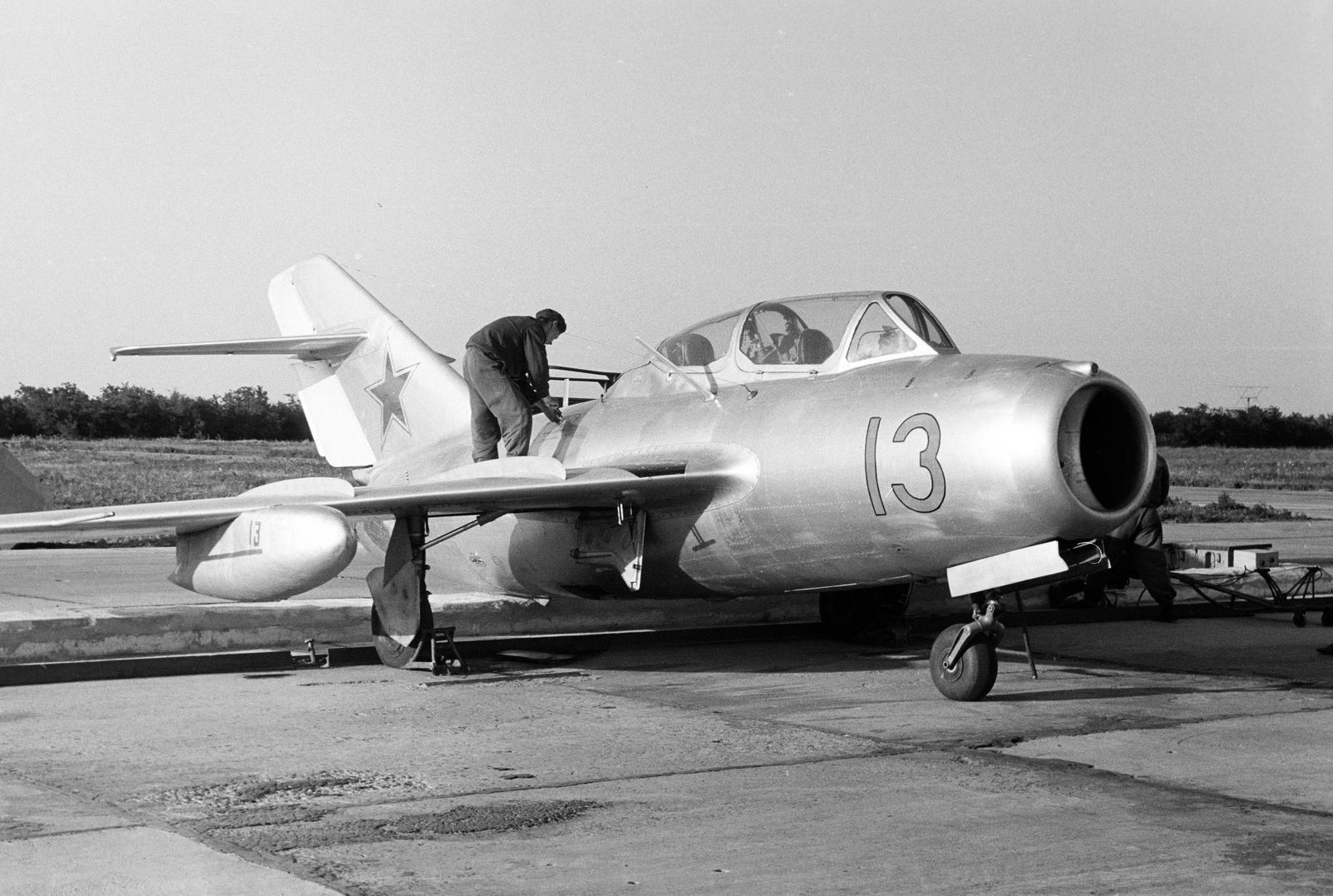 1968, Dusik, Mikojan-Gurjevics MiG-15, lajstromjel, repülőgép, Fortepan #292124