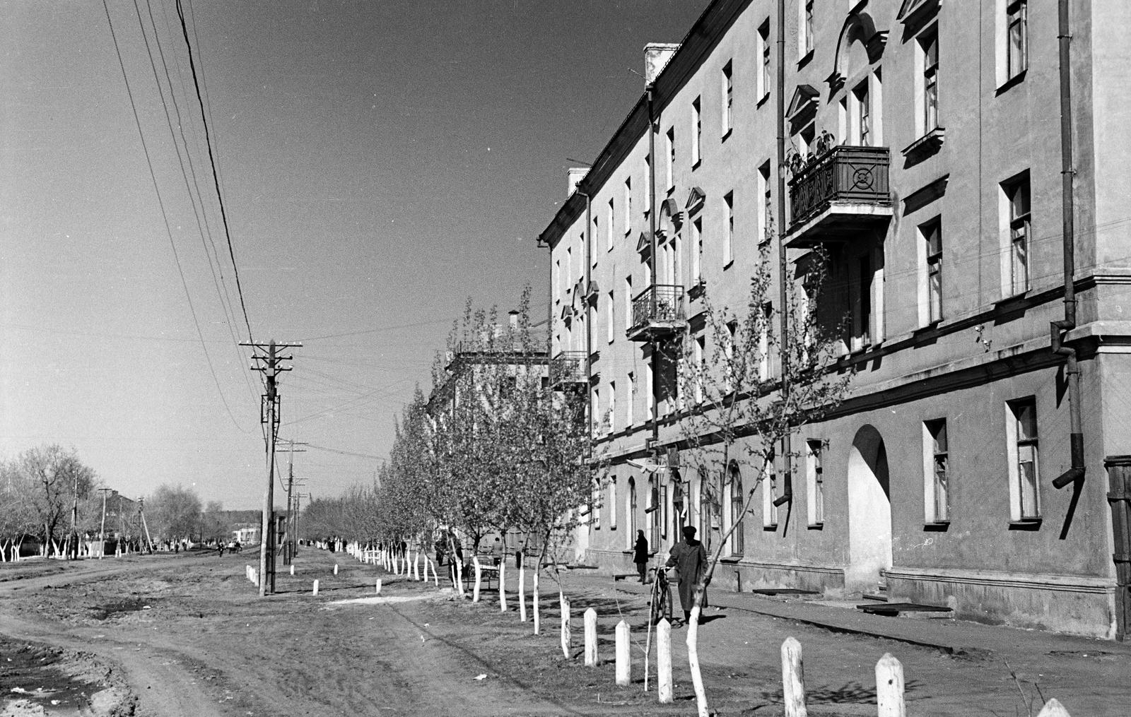 Russia, Tretyakovszkaja ulica., 1962, Dusik, dirt road, street view, Soviet Union, Fortepan #292141