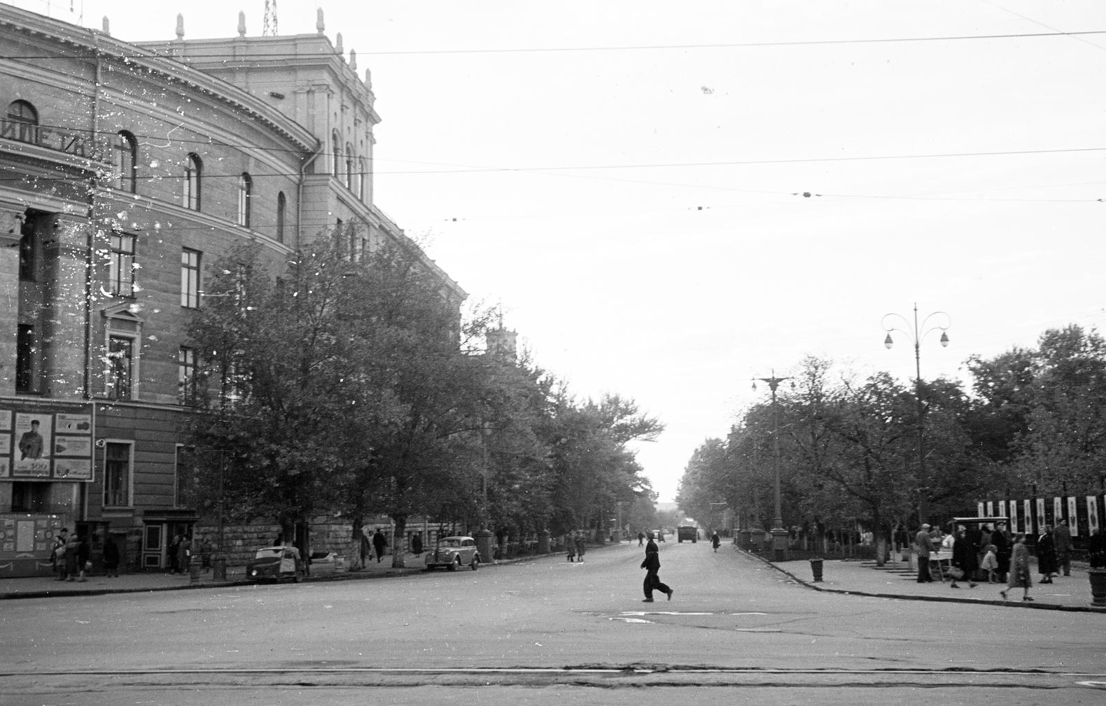 1963, Dusik, Soviet Union, street view, Fortepan #292258