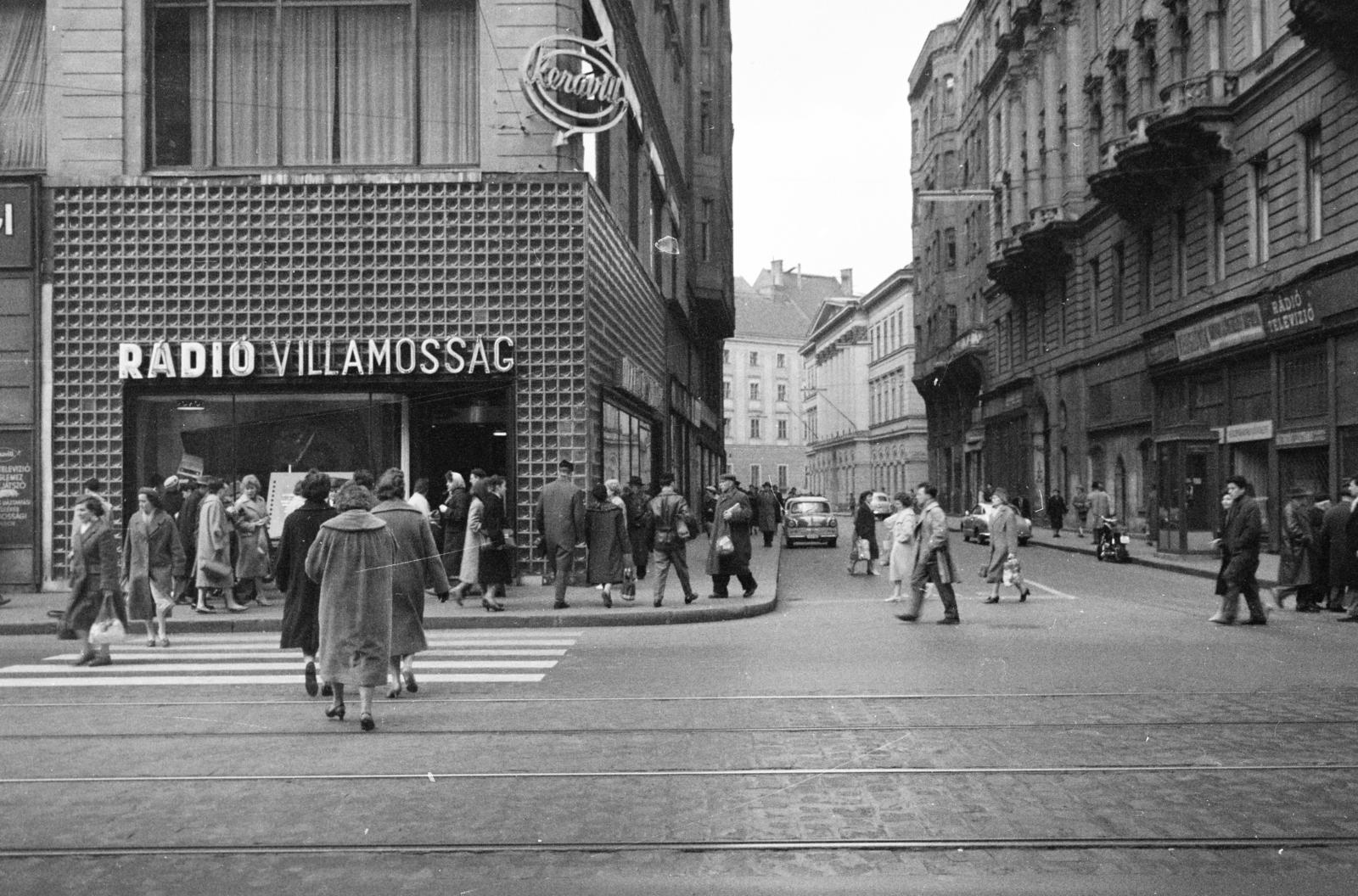 1962, Inkey Tibor, crosswalk, Fortepan #292444