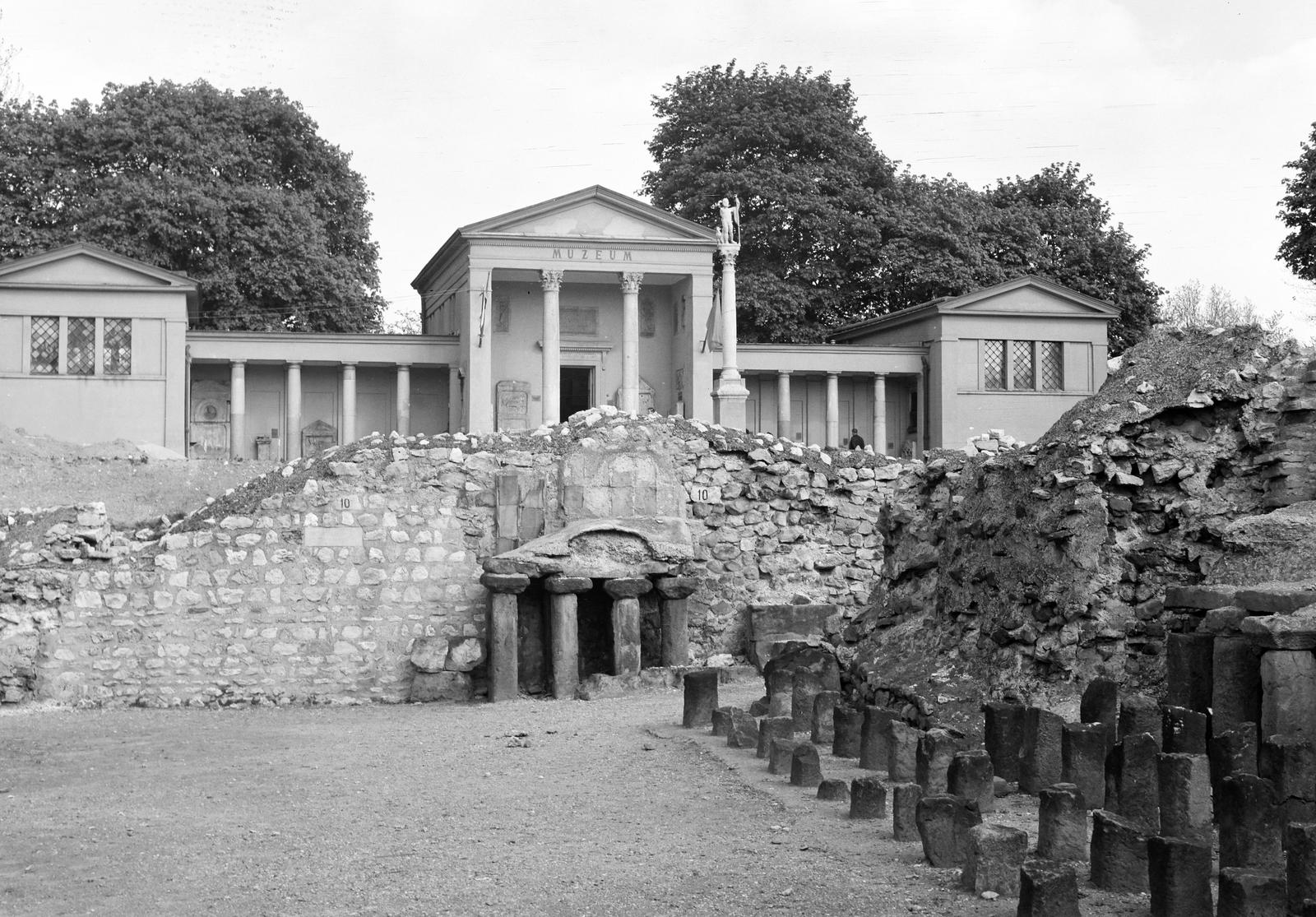 Magyarország, Aquincum, Budapest III., romkert és múzeum., 1963, Inkey Tibor, Budapest, Fortepan #292656